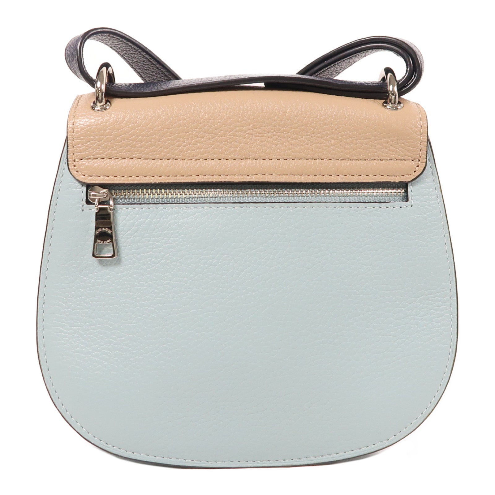 COACH 牛皮皮革Shoulder Bag銀扣肩背袋