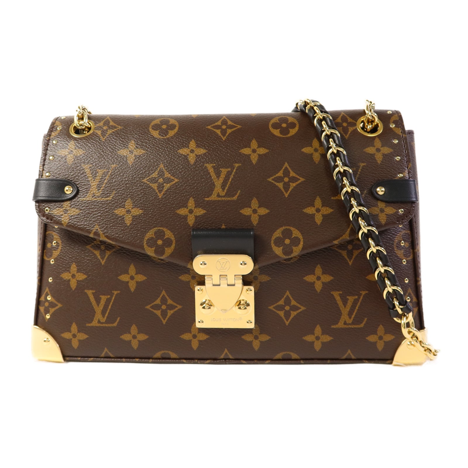 LOUIS VUITTON Monogram Trunkie金扣肩背袋