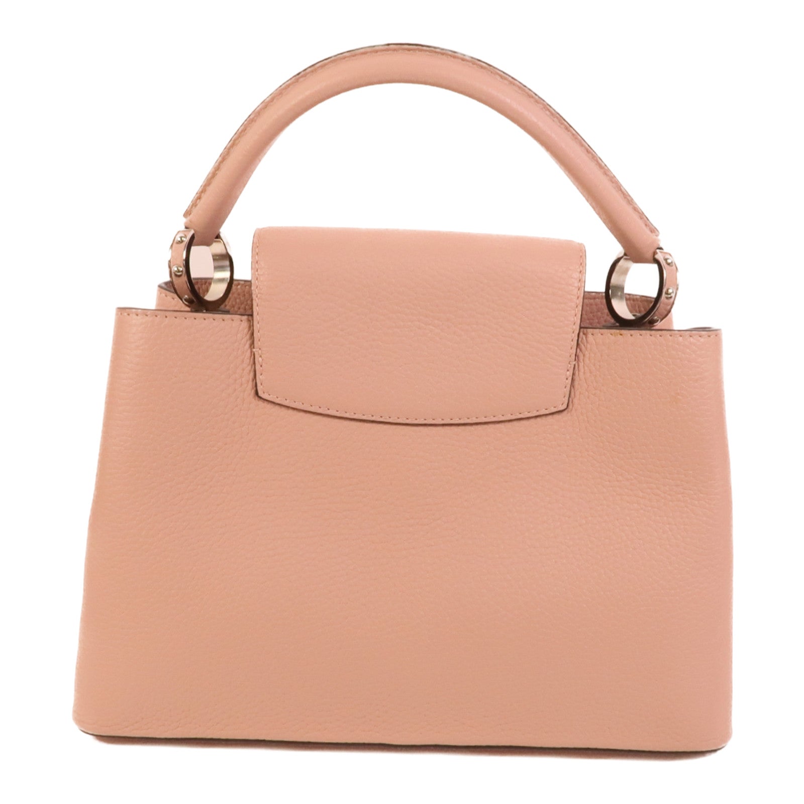 LOUIS VUITTON Taurillon皮革Capueines MM手挽肩背兩用袋