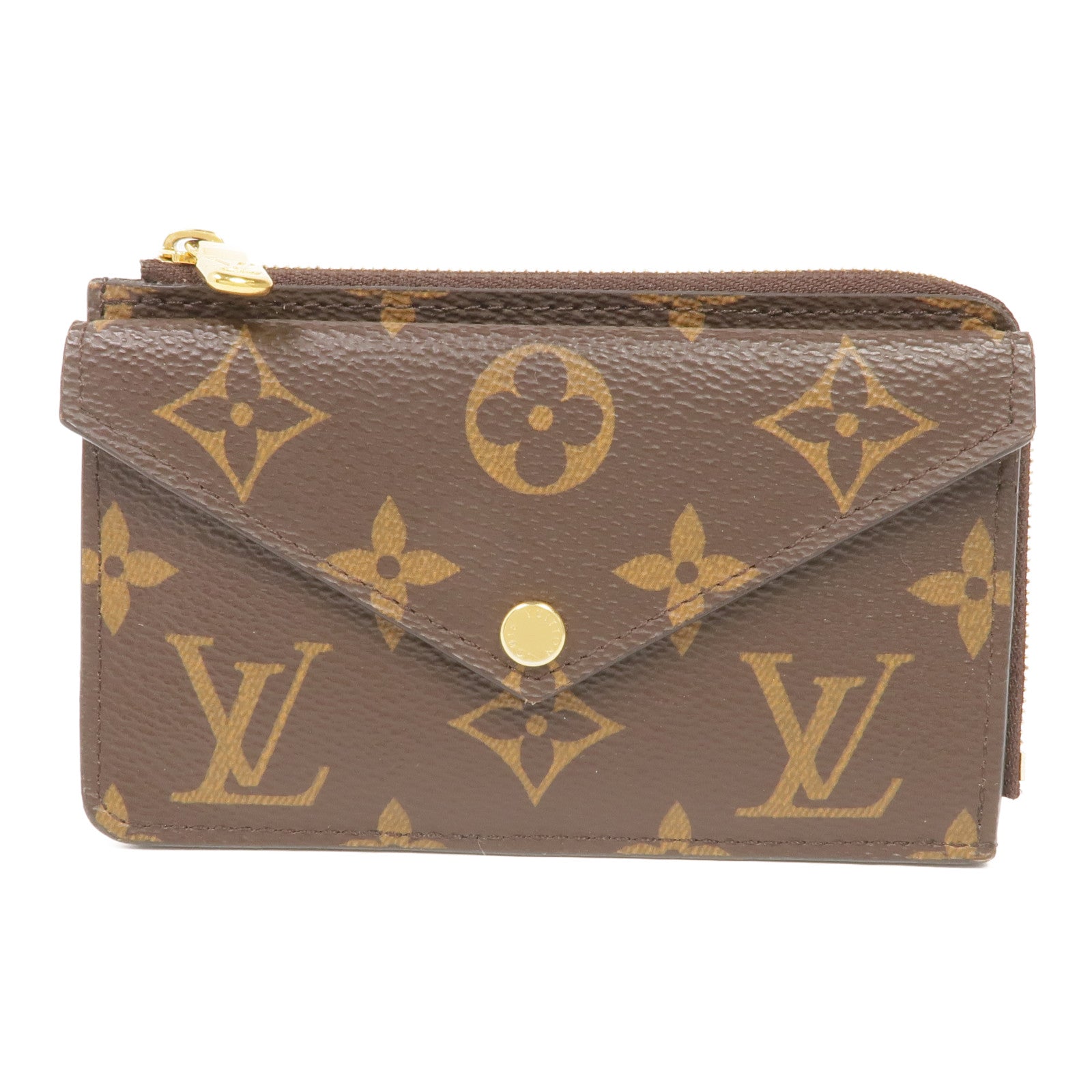 LOUIS VUITTON Monogram Recto Verso Card Case金扣卡片套