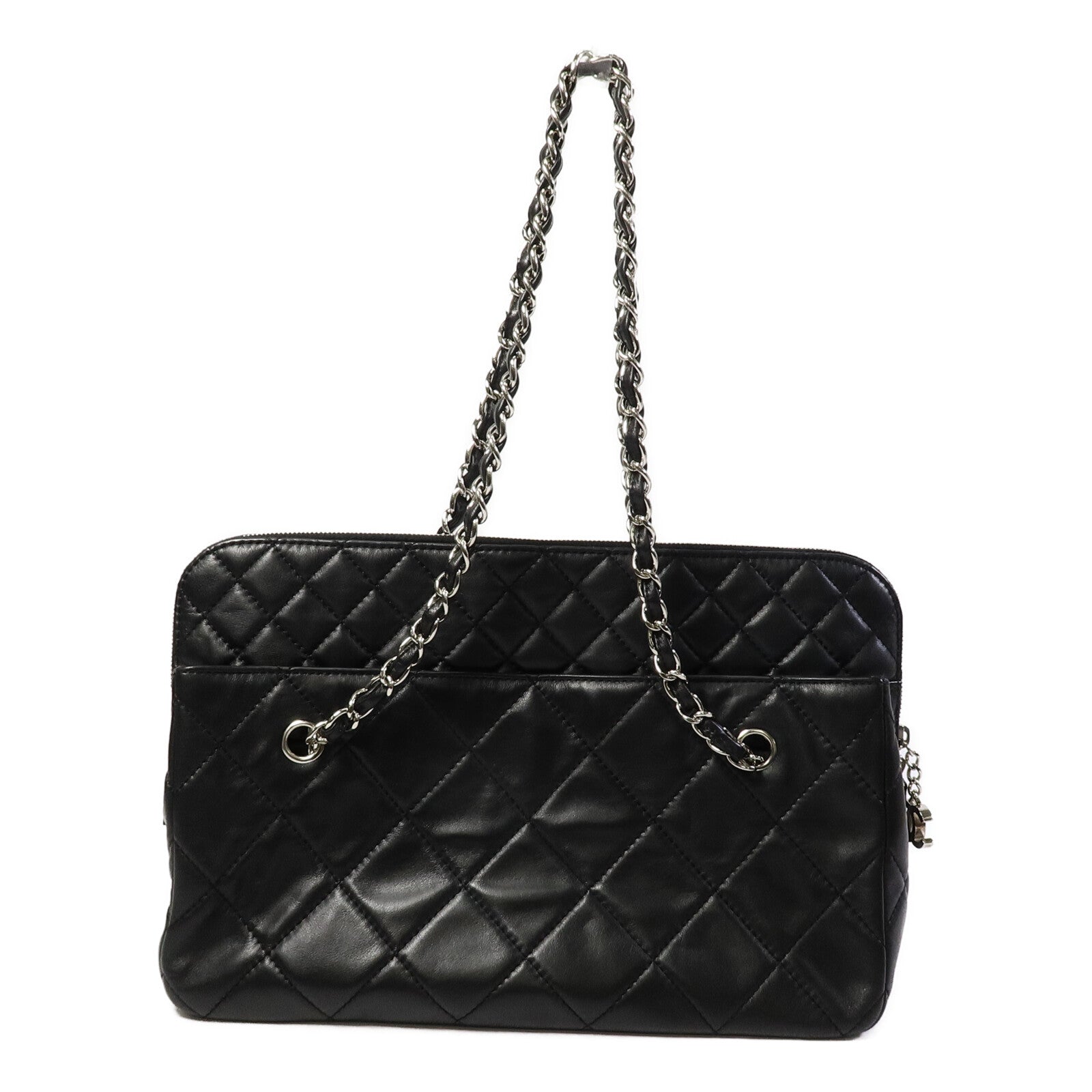 CHANEL 牛皮皮革Chain Shoulder鏈帶肩背袋