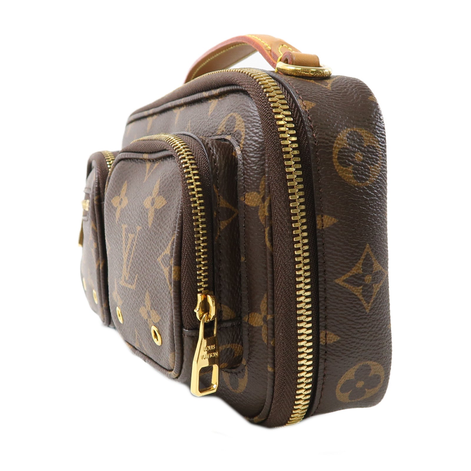 LOUIS VUITTON LV GHW Utility 2 Way Shoulder Bag Handbag M80446 Monogram Brown