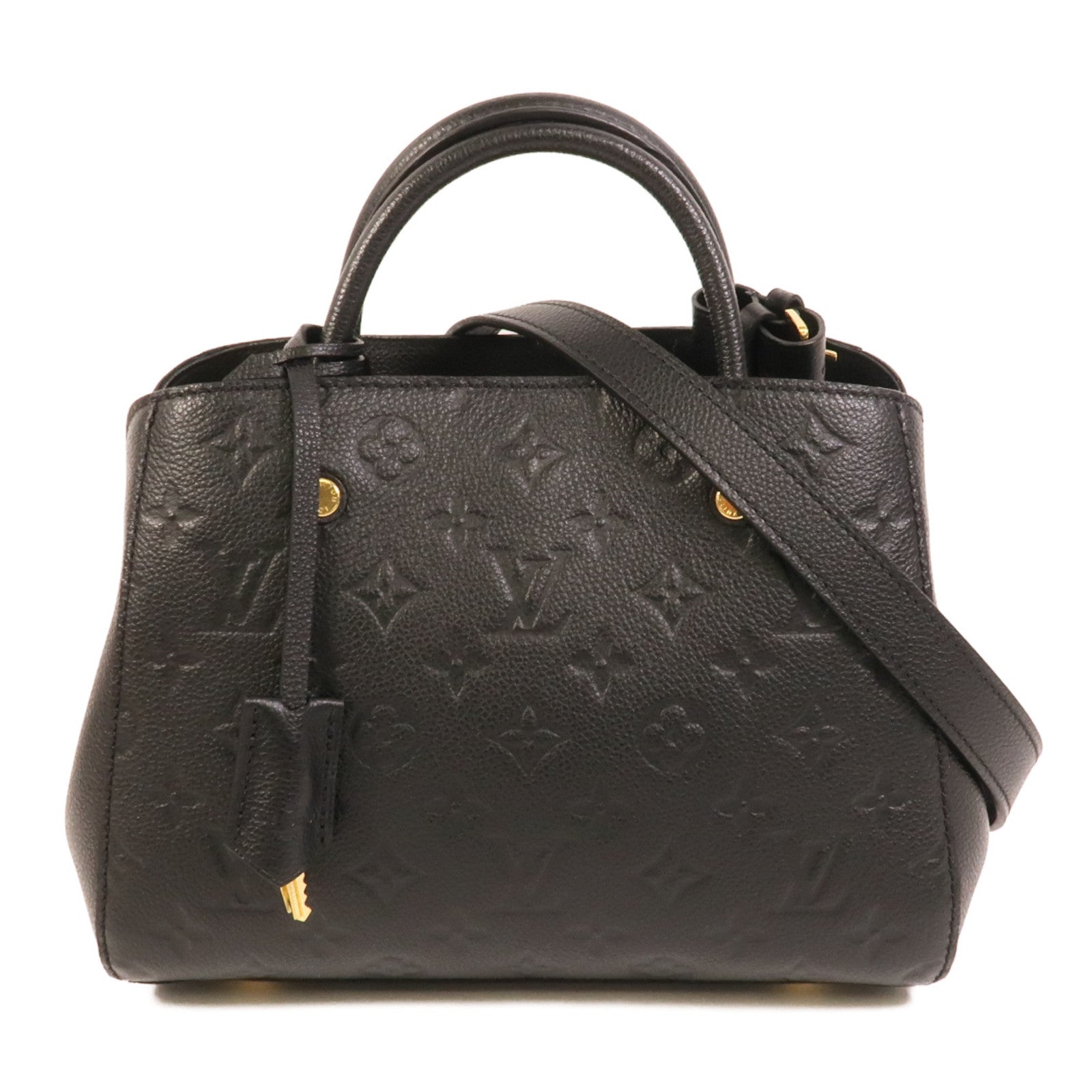 LOUIS VUITTON Monogram Empreinte Montaigne BB手挽肩背兩用袋