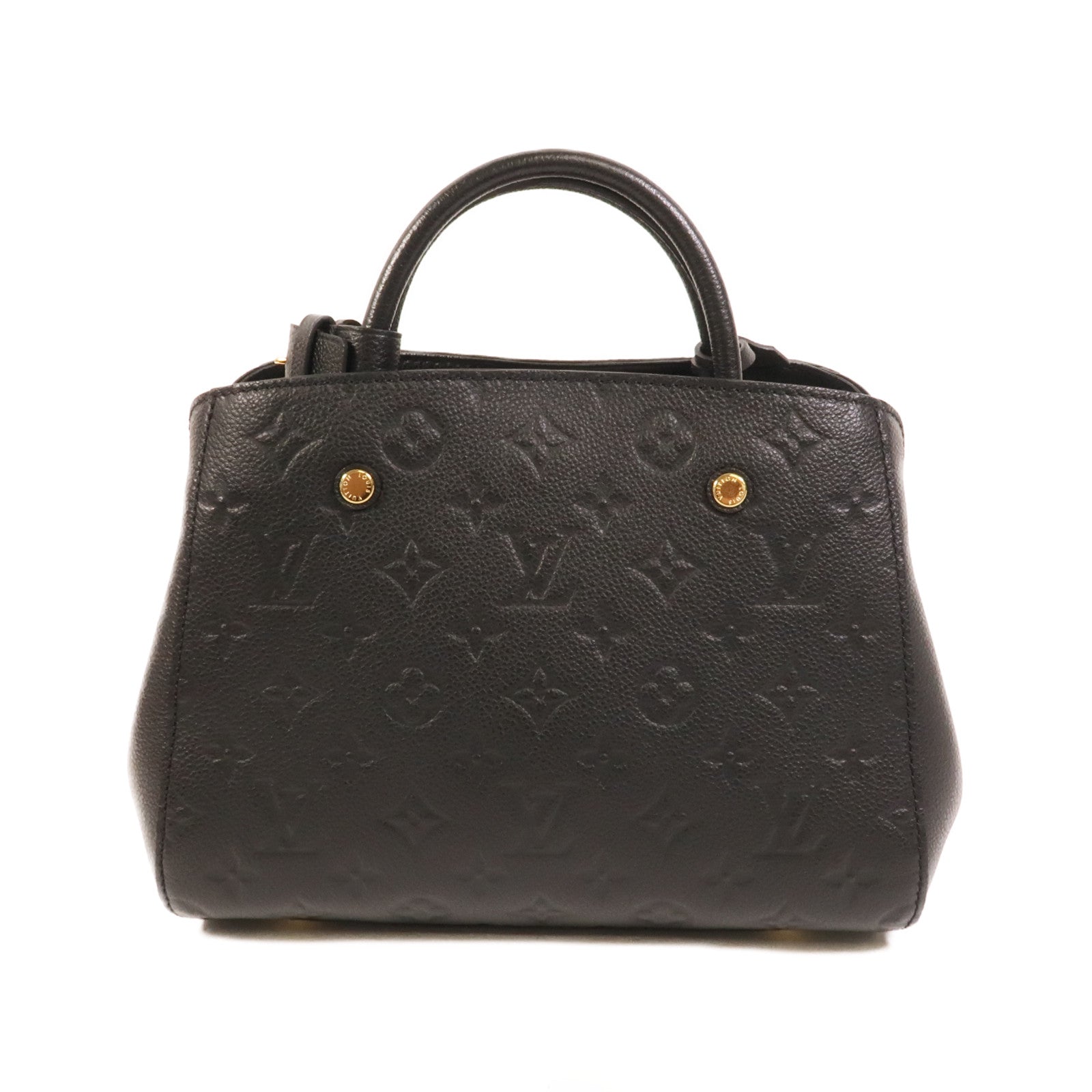 LOUIS VUITTON Monogram Empreinte Montaigne BB手挽肩背兩用袋