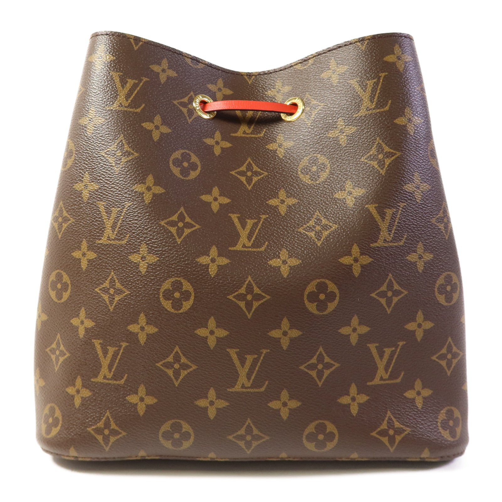 LOUIS VUITTON Monogram Neo Noe Bucket Bag金扣肩背袋Coquelicot