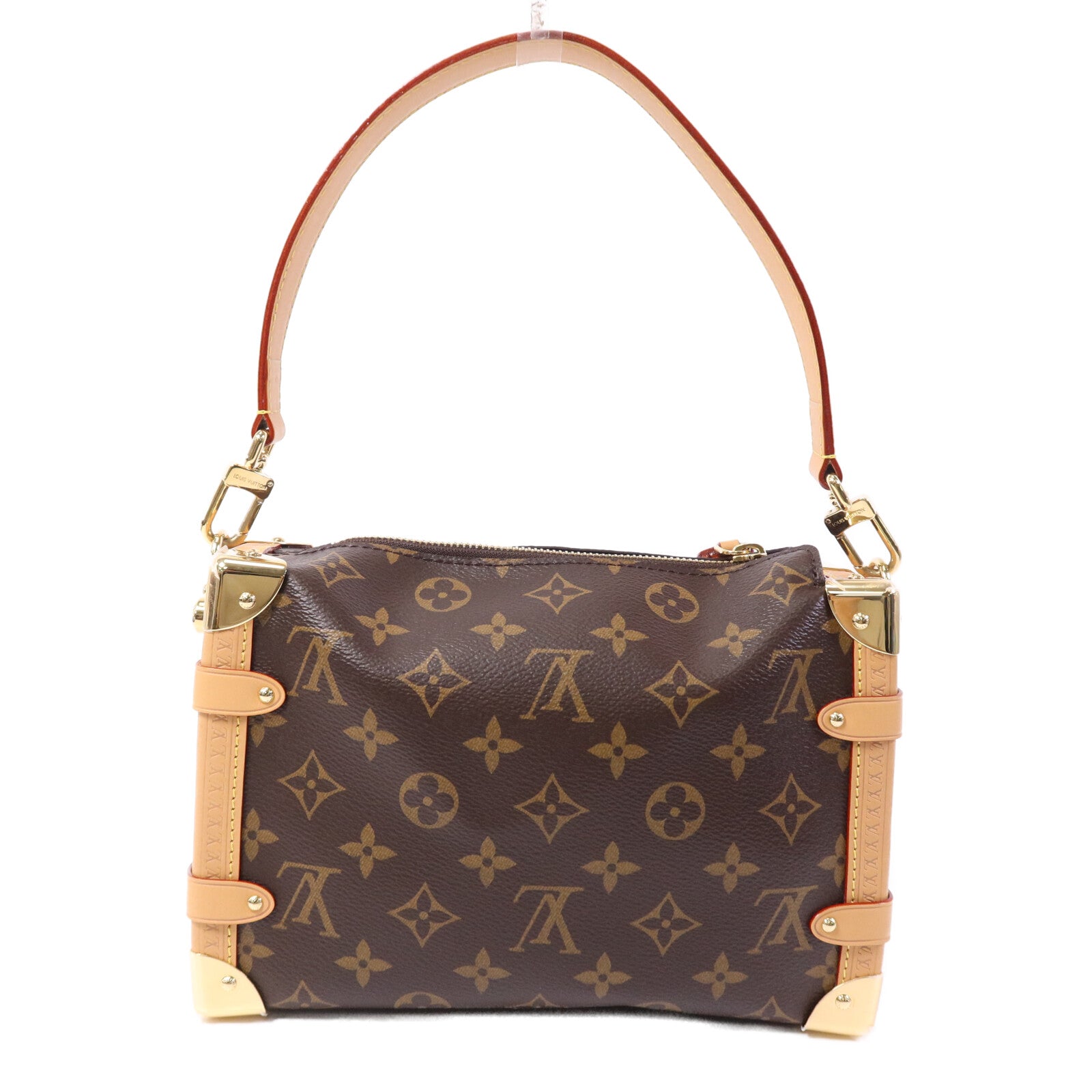 LOUIS VUITTON Monogram Side Trunk MM金扣手挽肩背兩用袋