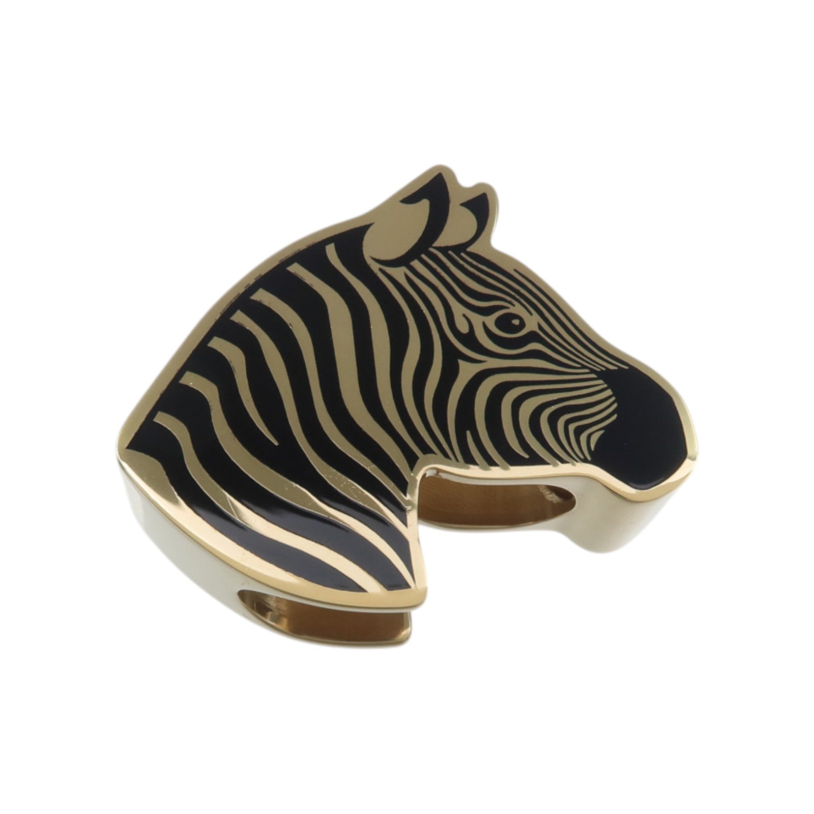 HERMES 金屬Zebra Scarf Ring絲巾扣