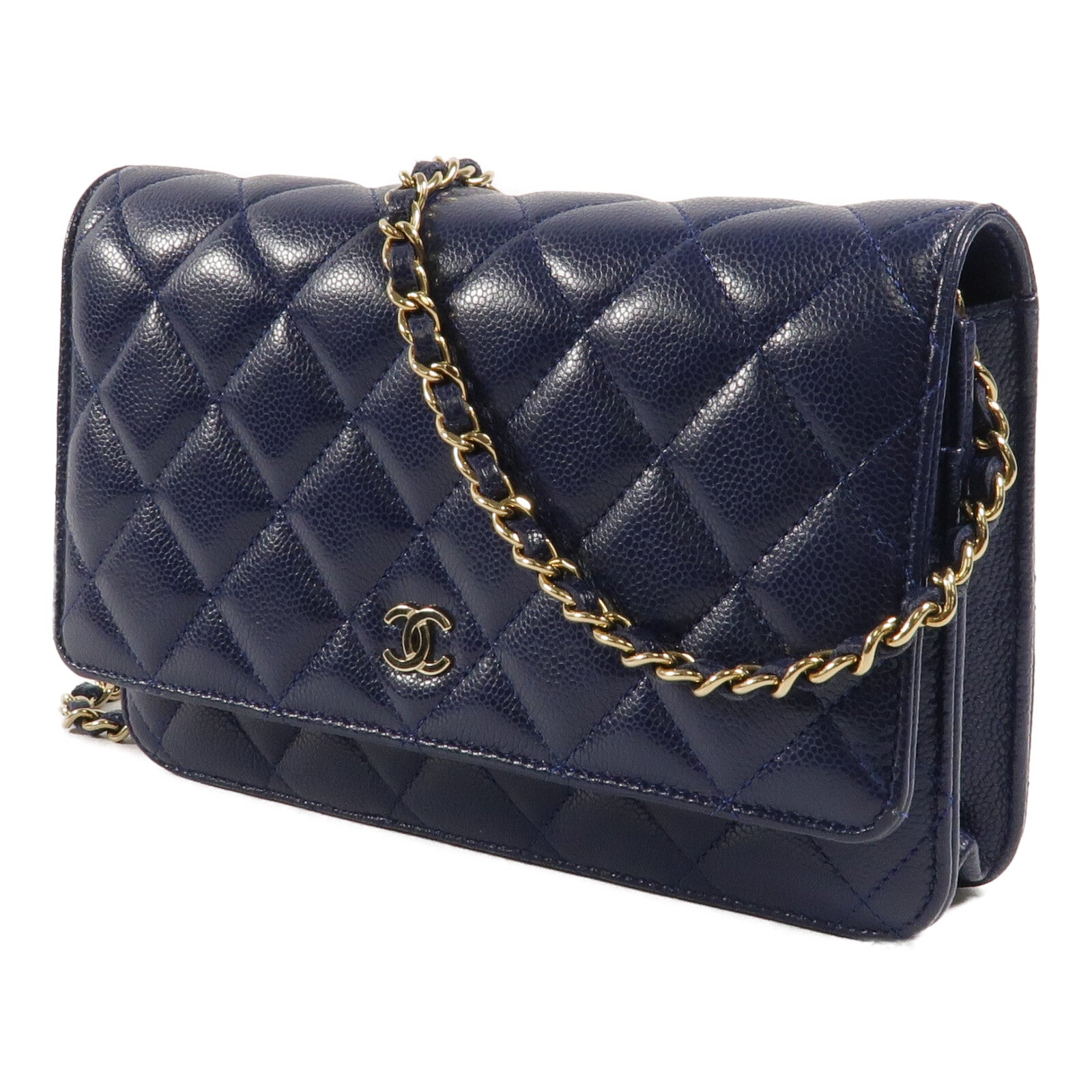 CHANEL 牛皮皮革WOC Wallet On Chain鏈帶肩背袋