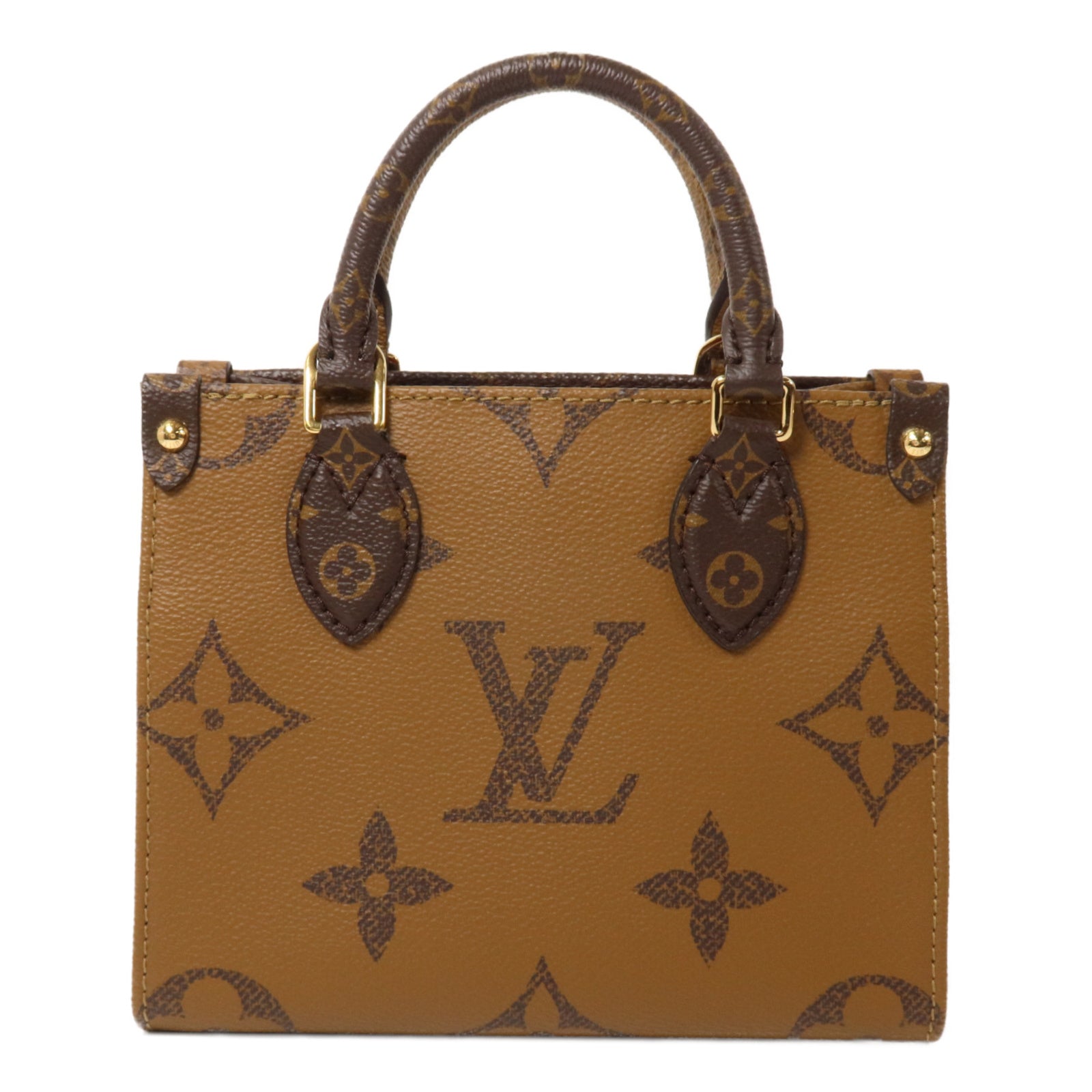 LOUIS VUITTON Monogram Reverse On The Go BB手挽肩背兩用袋