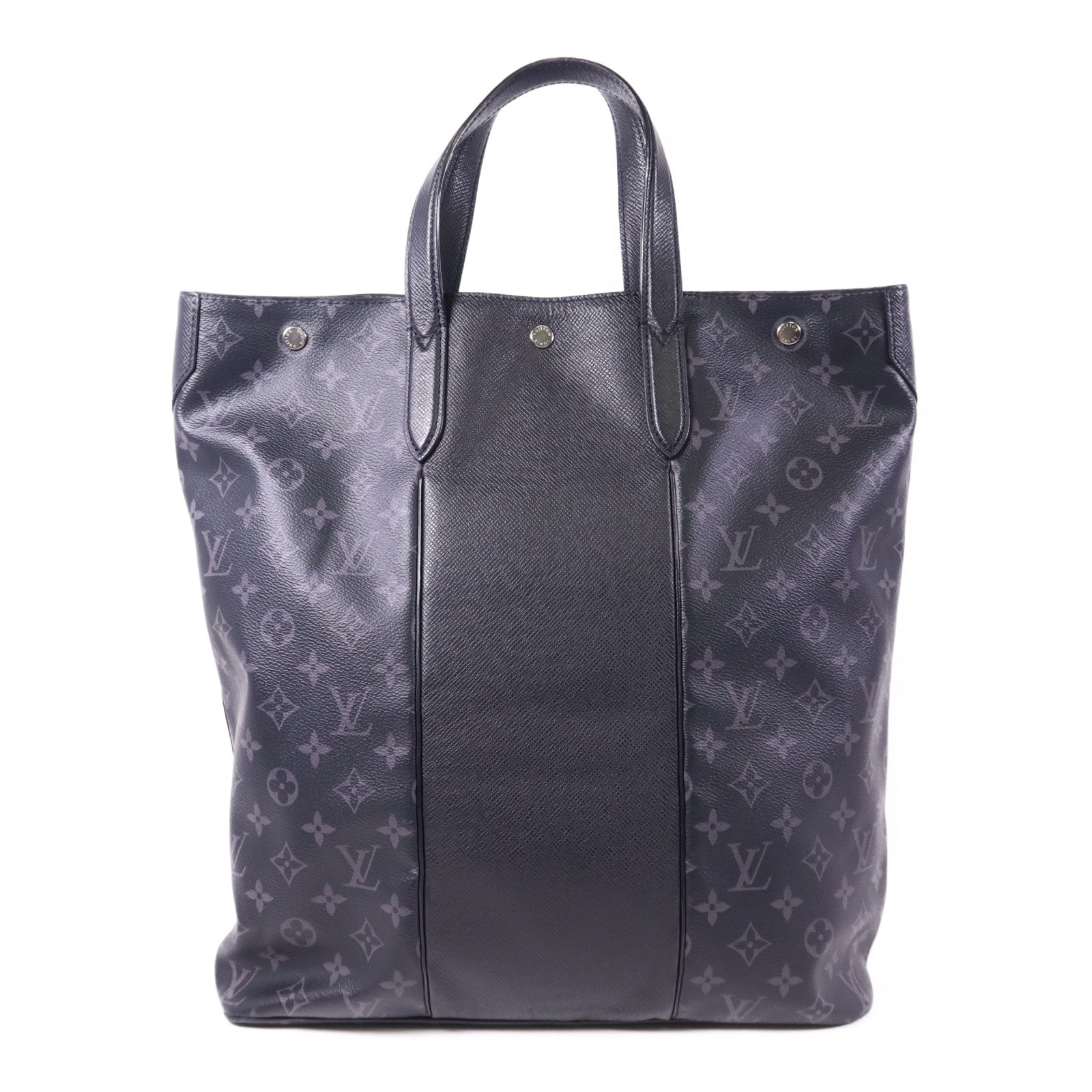 LOUIS VUITTON Taigarama Monogram Eclipse City Tote銀扣肩背袋