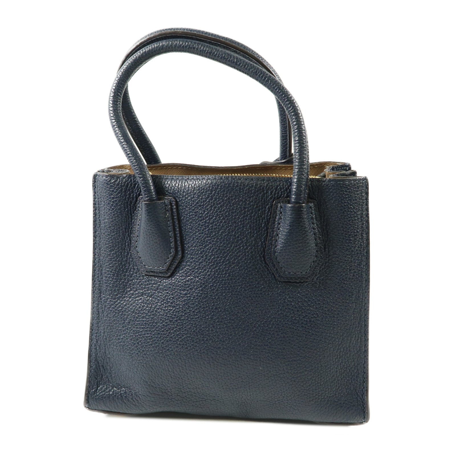 Michael Kors 牛皮皮革2 Way Shoulder Bag金扣手挽肩背兩用袋深藍色