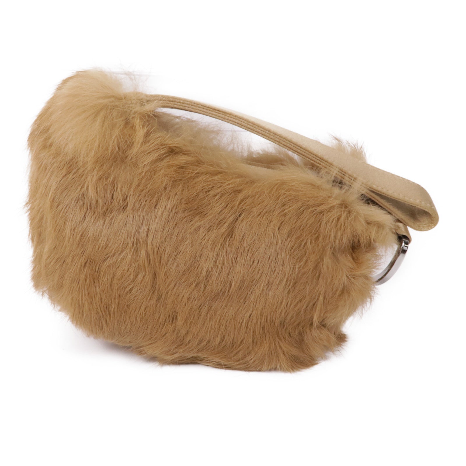 GUCCI 兔毛Clutch手挽袋棕色