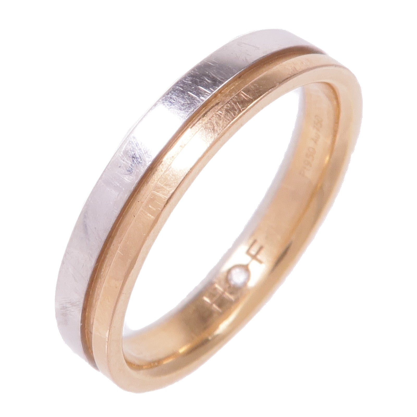 JEWELRY 18K玫瑰金/PT950鉑金Diamond Ring鑽石戒指US#6