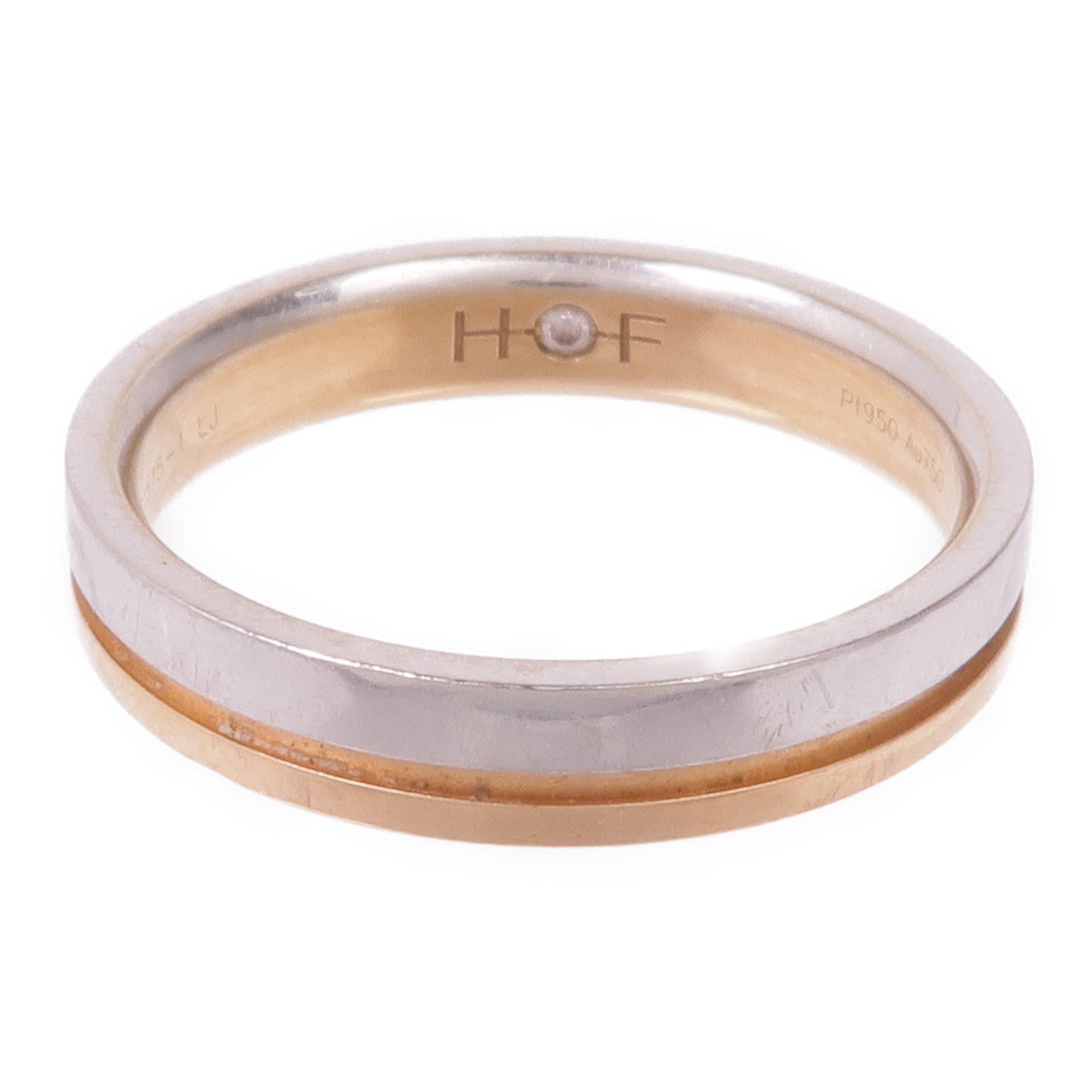 JEWELRY 18K玫瑰金/PT950鉑金Diamond Ring鑽石戒指US#6