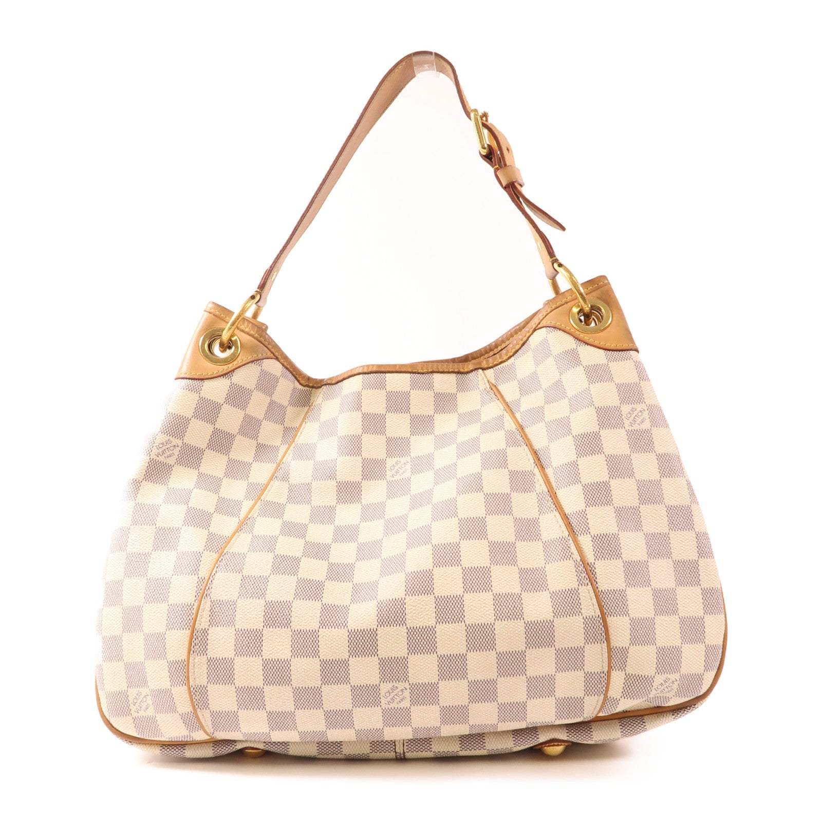 LOUIS VUITTON Damier Azur Galliera PM金扣肩背袋