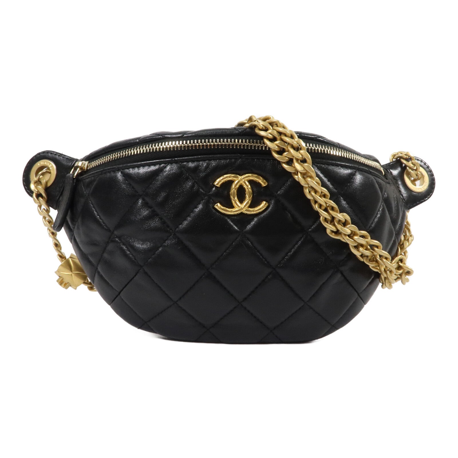 CHANEL 羊皮皮革24P Waist Bag腰包