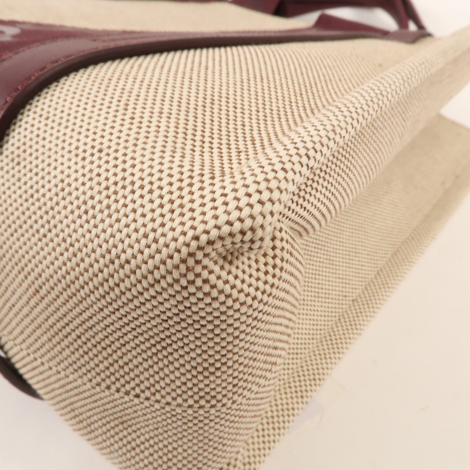 Chloe 麻質/皮革WoodyTote Bag Medium手挽袋