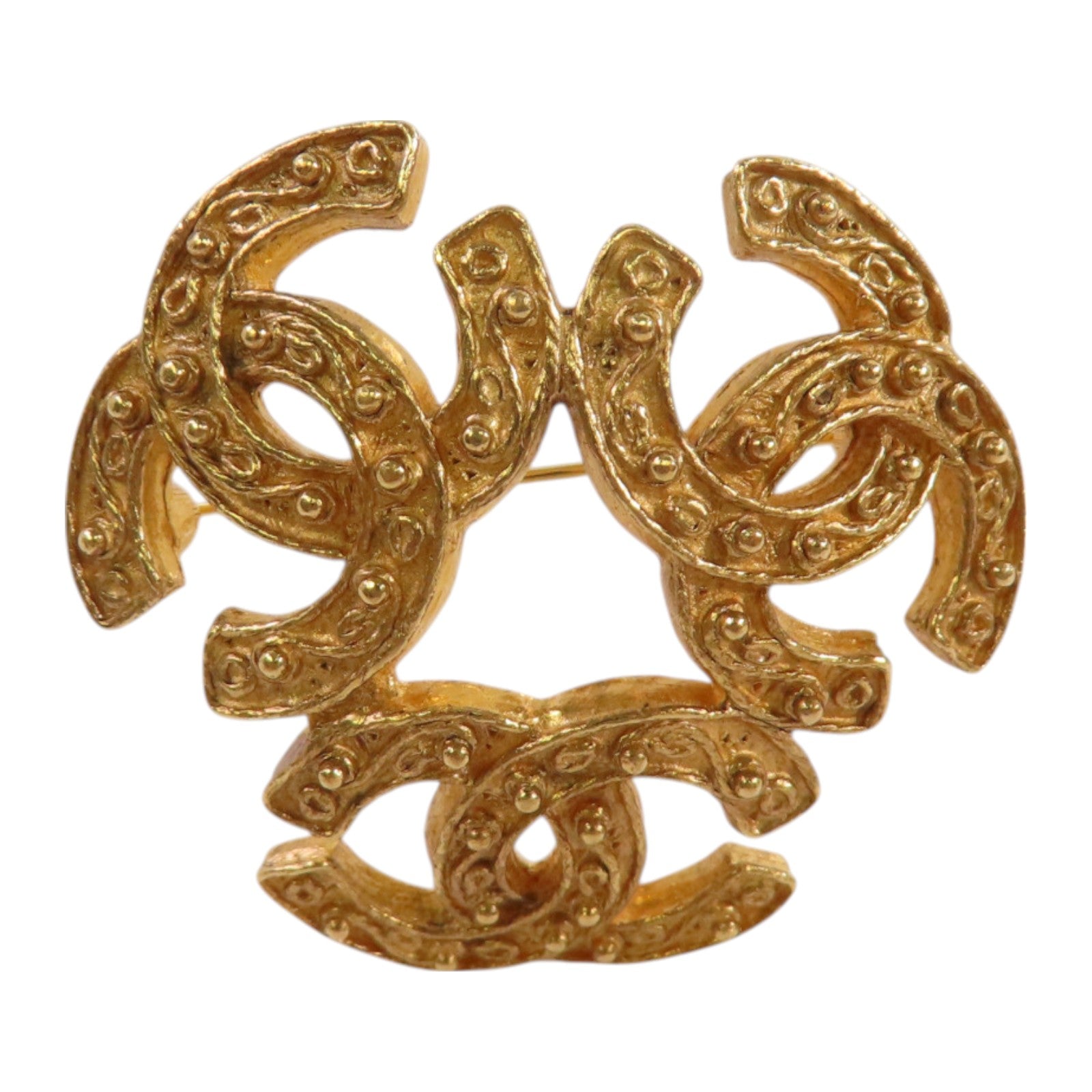 CHANEL 金屬CC Brooch金扣胸針