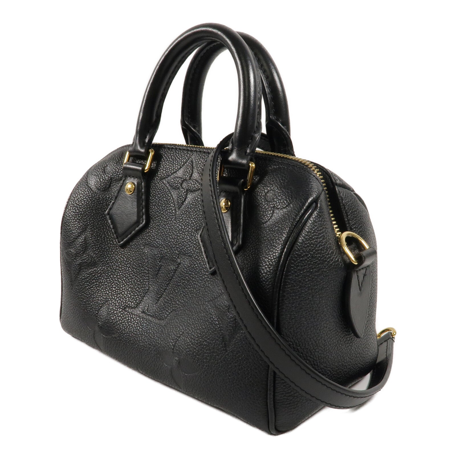 LOUIS VUITTON Monogram Empreinte Speedy Bandoulier 20鏈帶手挽肩背兩用袋