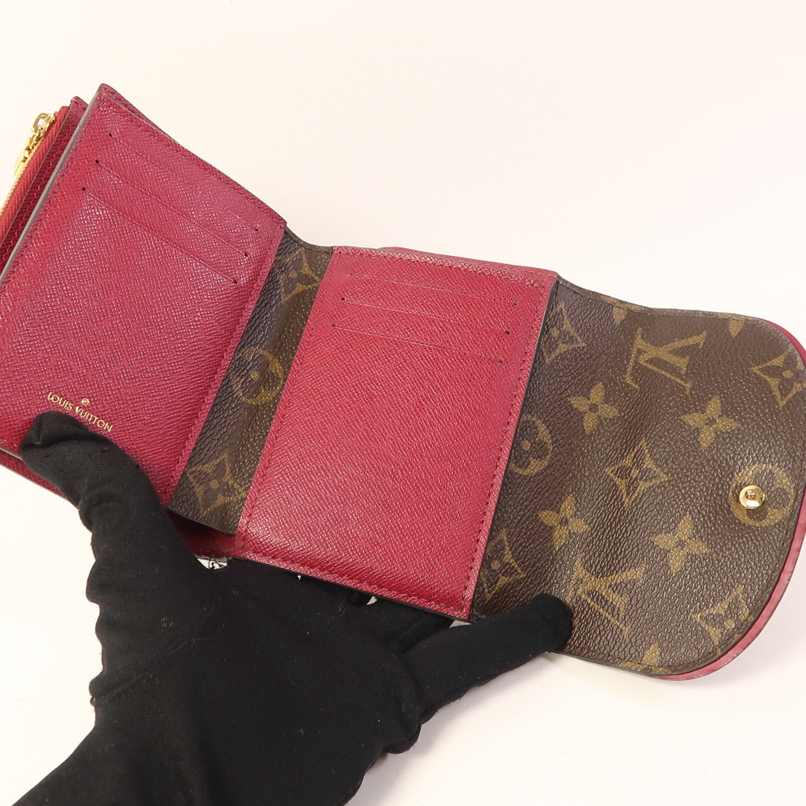 LOUIS VUITTON Monogram Ariane金扣錢包