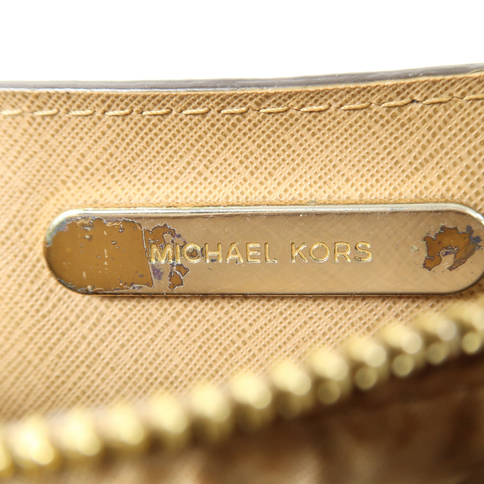 Michael Kors 牛皮皮革2 Way Shoulder Bag金扣手挽肩背兩用袋深藍色