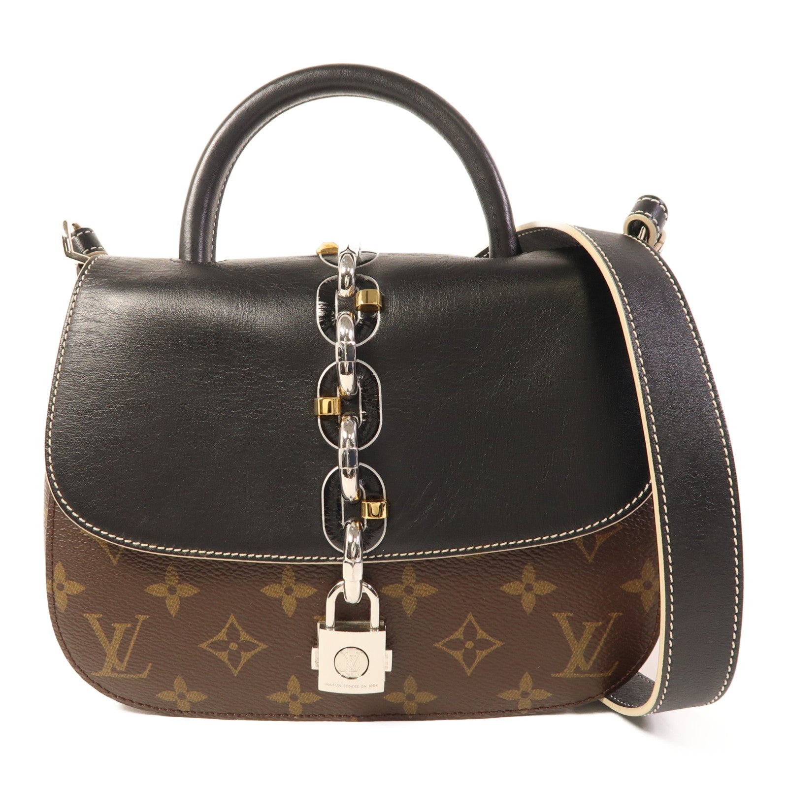 LOUIS VUITTON 【激減優惠】Monogram Chain It 銀扣手挽肩背兩用袋