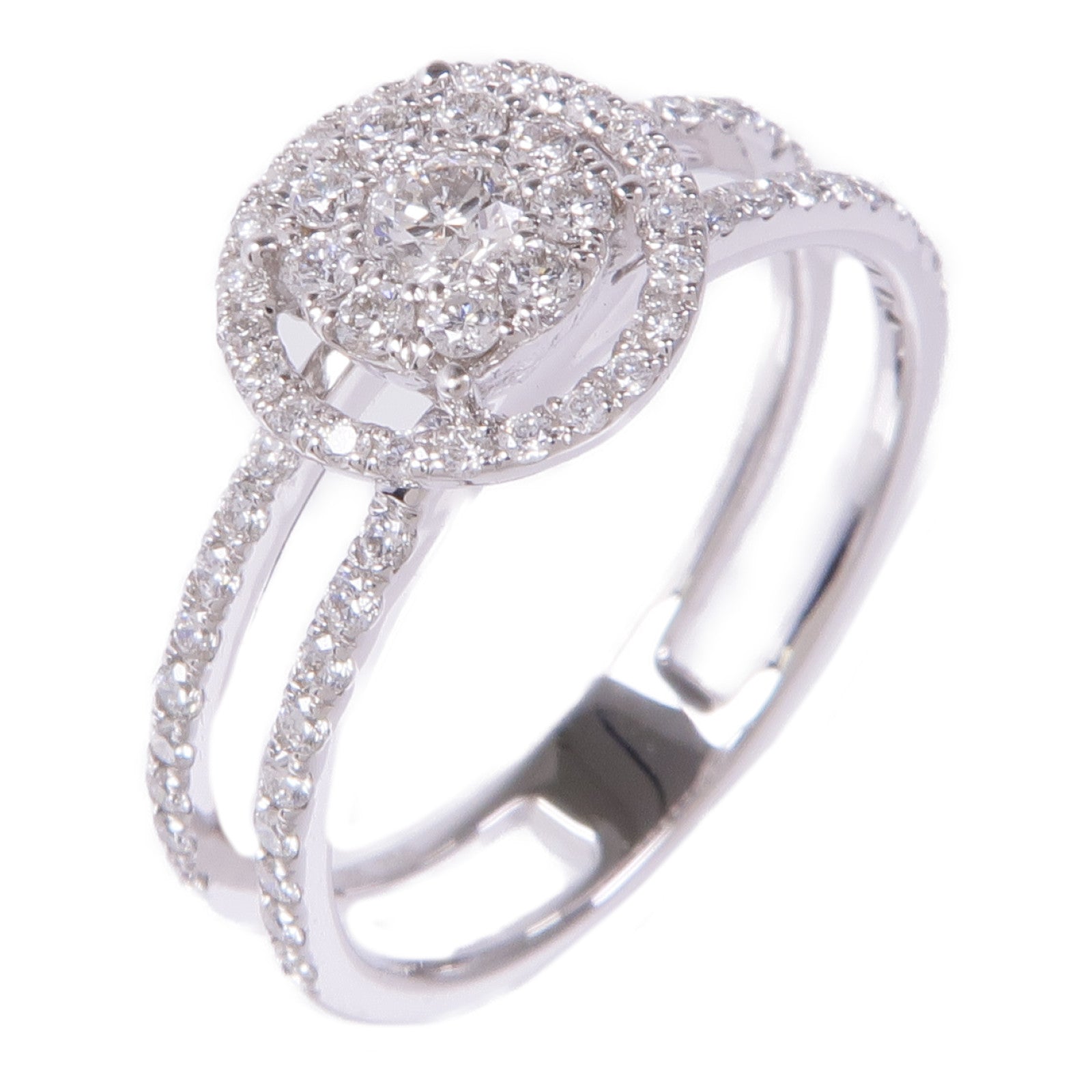 JEWELRY Diamond Ring Accessories US#6.5 18K White Gold