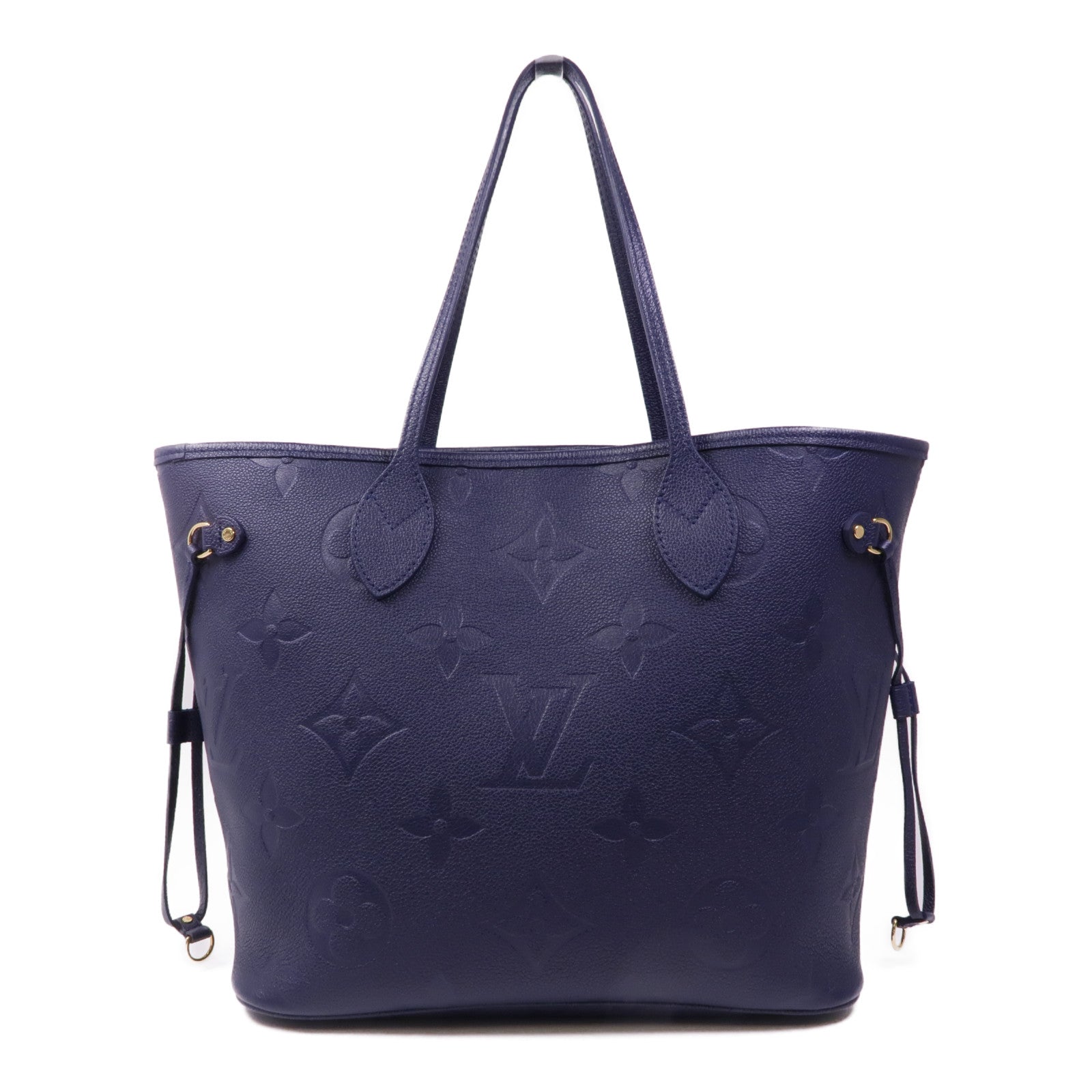 LOUIS VUITTON LV GHW Neverfull MM Tote Bag M47143 Navy