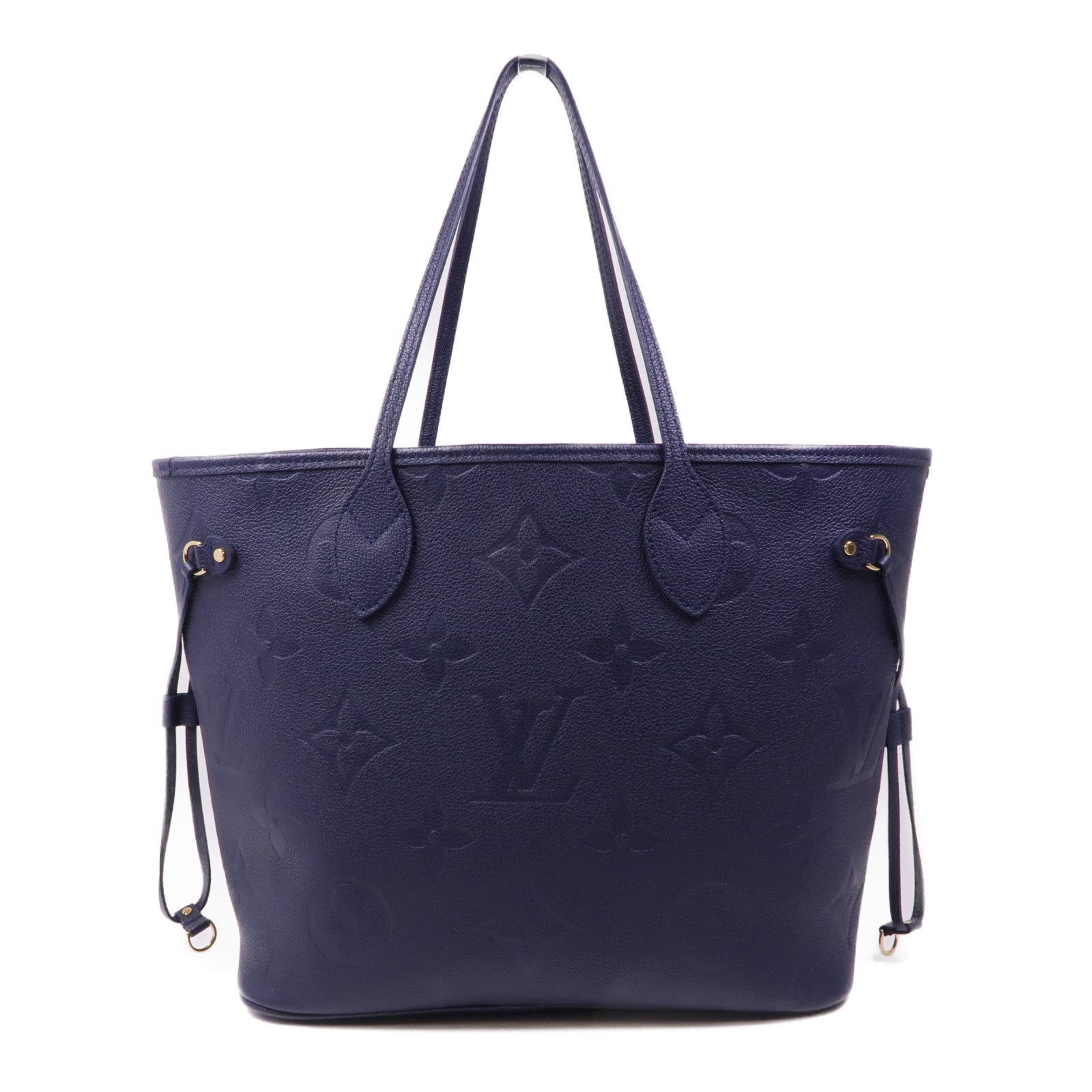 LOUIS VUITTON LV GHW Neverfull MM Tote Bag M47143 Navy