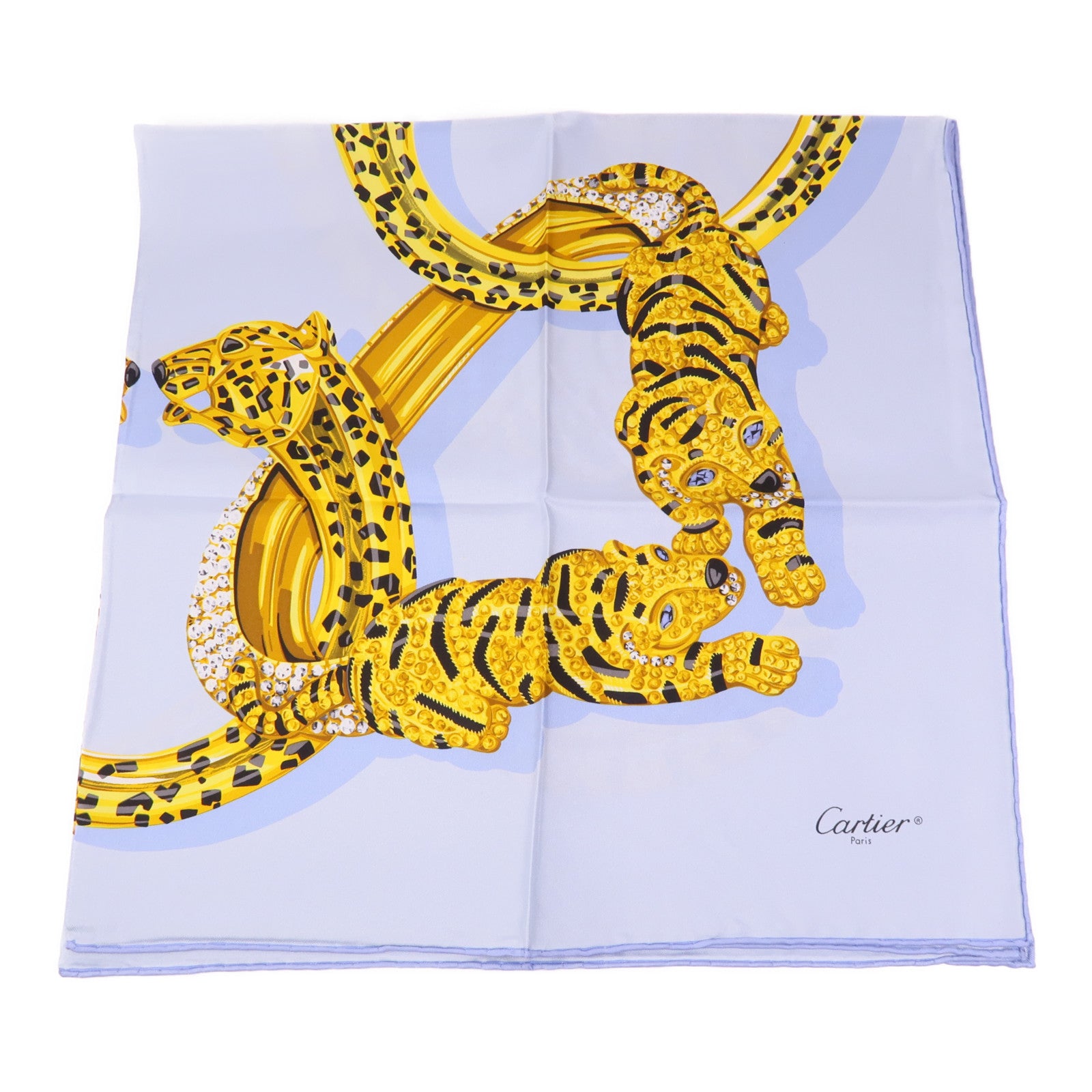 CARTIER 絲質Scarf絲巾