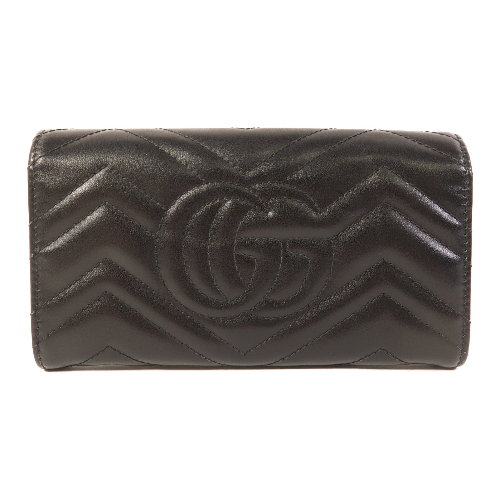 GUCCI 牛皮皮革Long Wallet金扣錢包