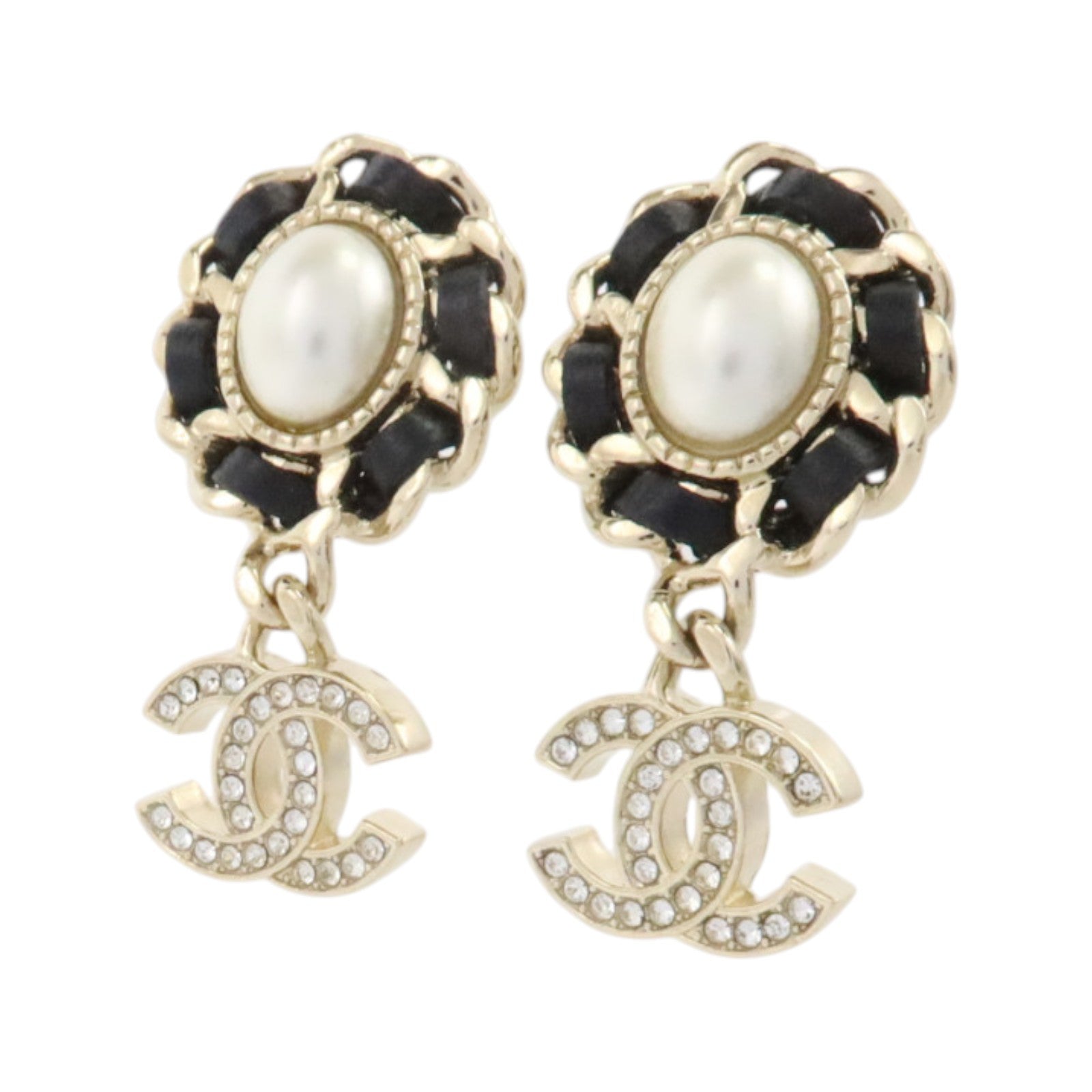 CHANEL 金屬/皮革/PVC Earrings耳環