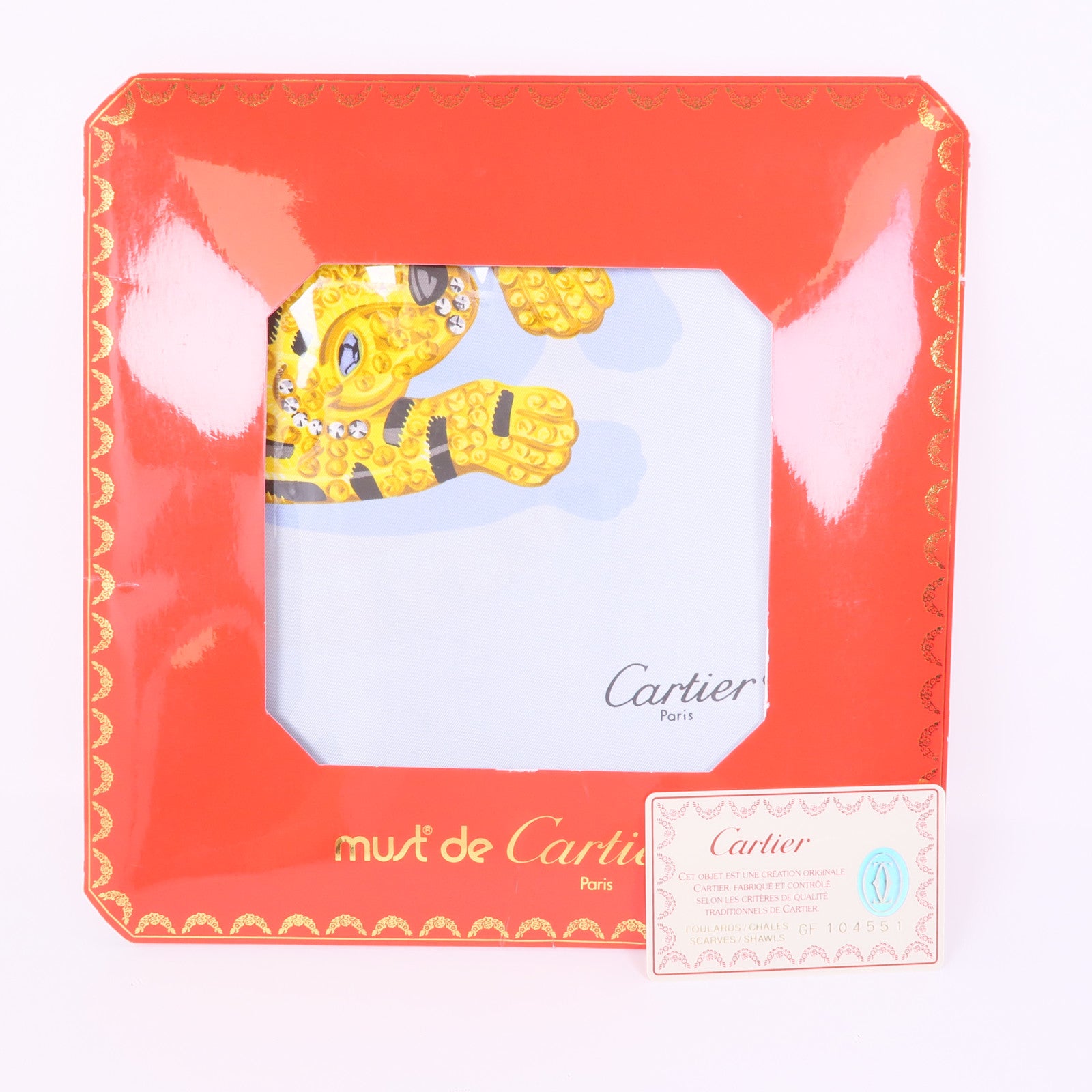 CARTIER 絲質Scarf絲巾