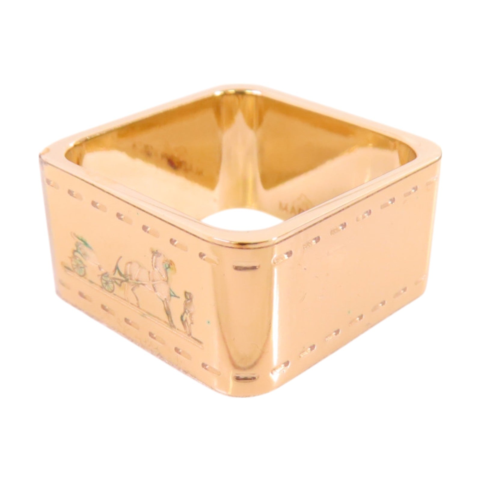 HERMES 黄銅Bolduc Scarf 90 Ring絲巾扣