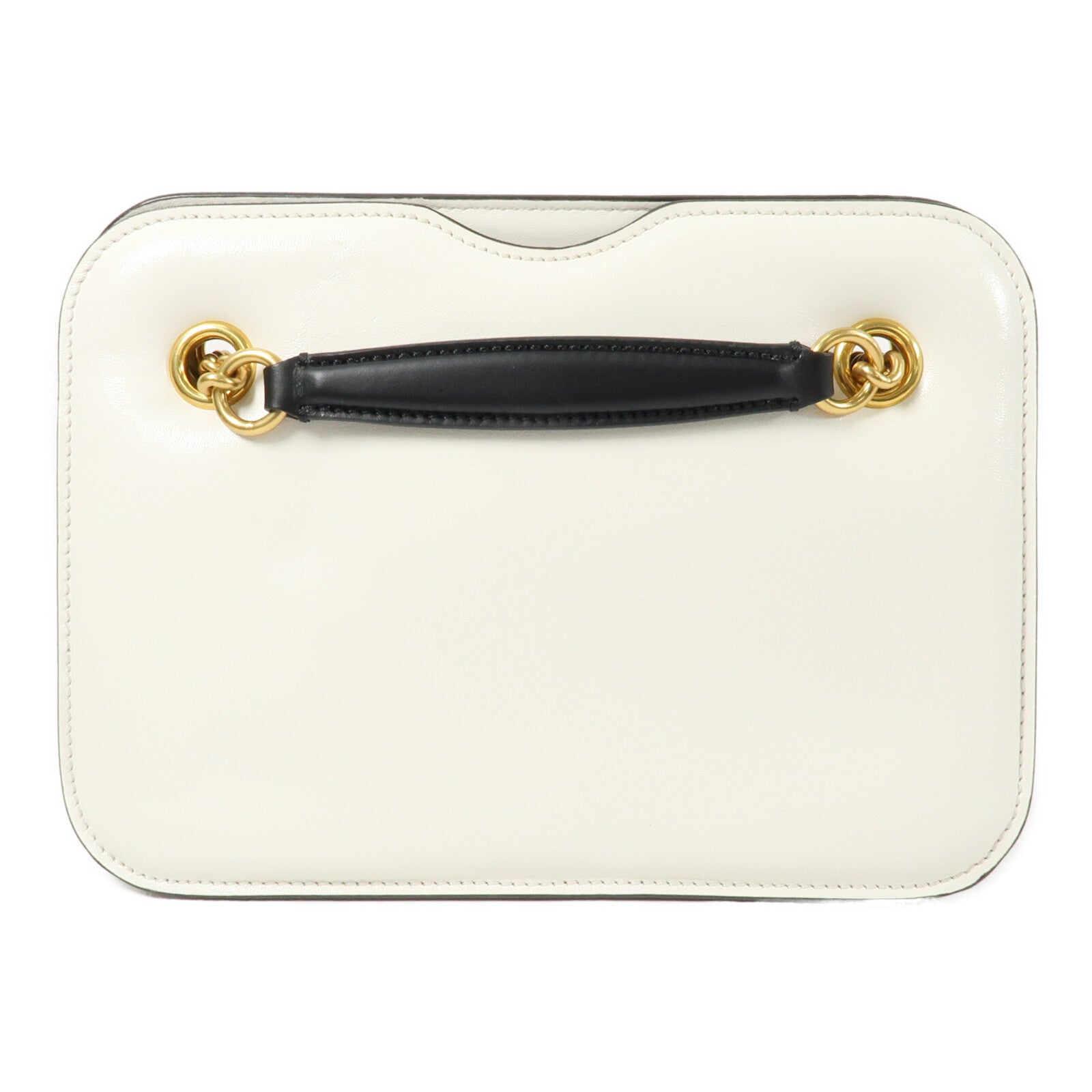 FENDI 牛皮皮革Karligraphy Pocket Shoulder Bag鏈帶肩背袋