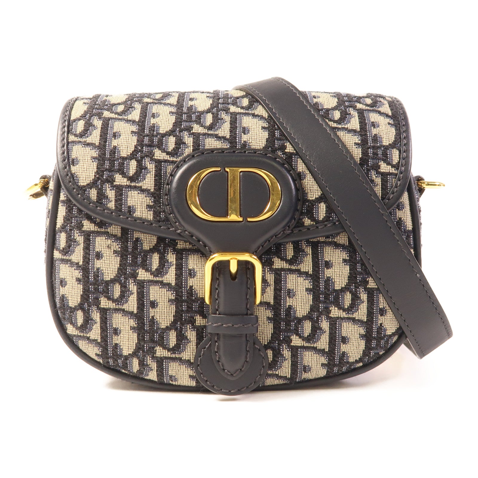 Dior Oblique帆布Bobby Small金扣肩背袋