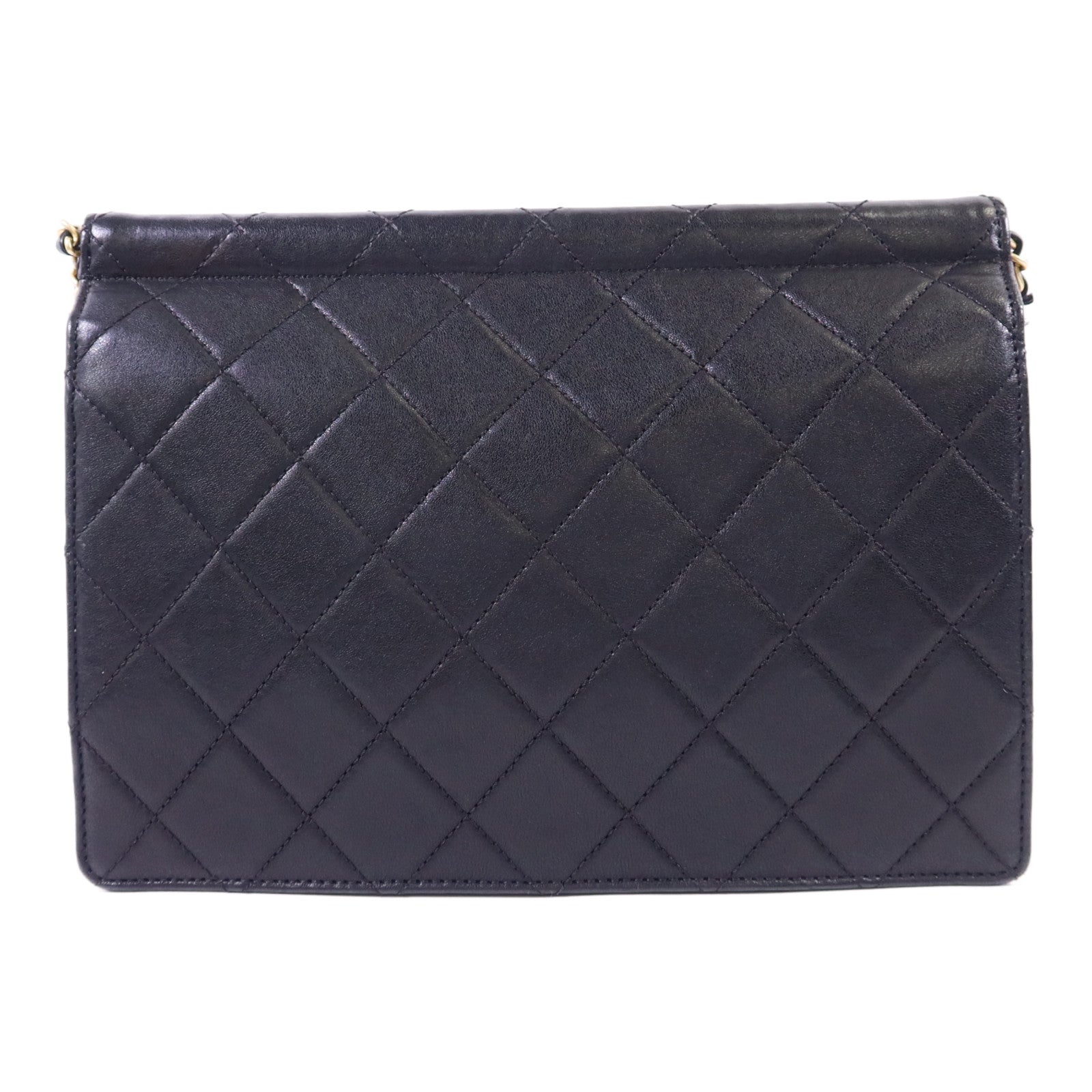 CHANEL 牛皮皮革Shoulder Bag金扣鏈帶肩背袋