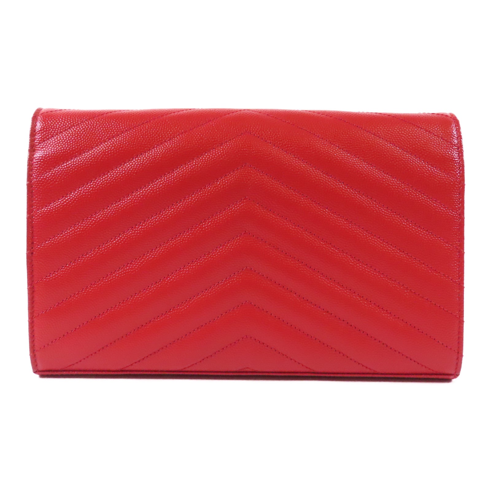 SAINT LAURENT 牛皮皮革Cassandre Envelope金扣肩背袋