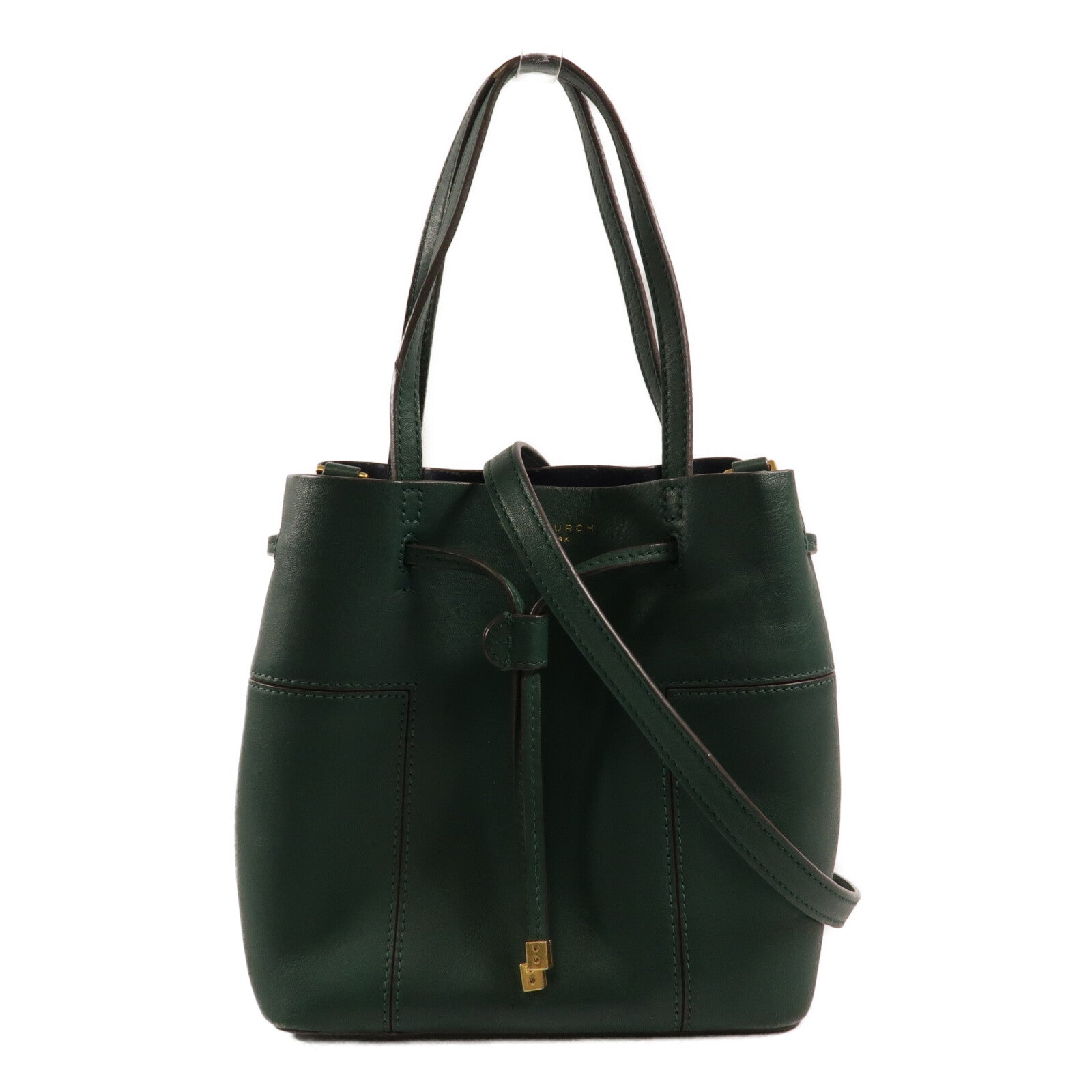 Tory Burch 牛皮皮革Block T Small Bucket Bag手挽肩背兩用袋