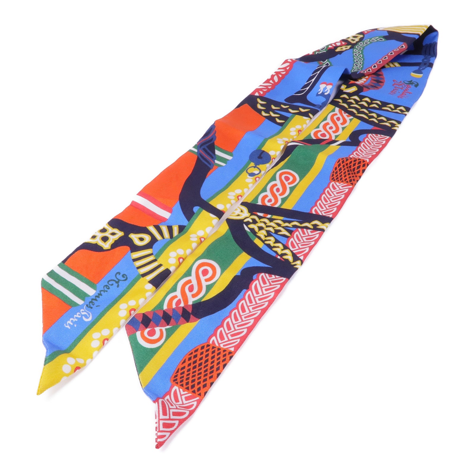 HERMES 絲質Twilly絲巾