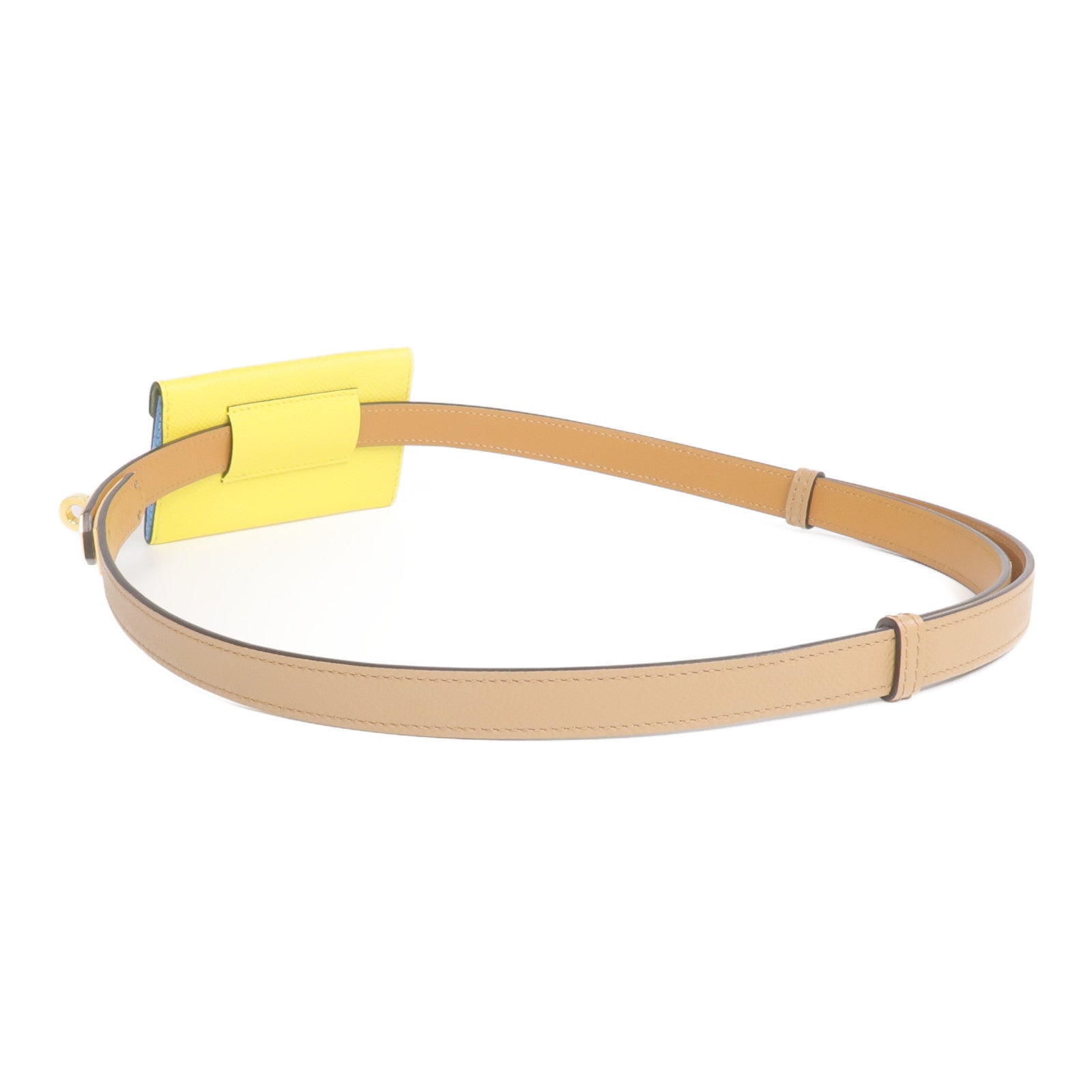 HERMES Epsom皮革Kelly Pocket 18金扣皮帶