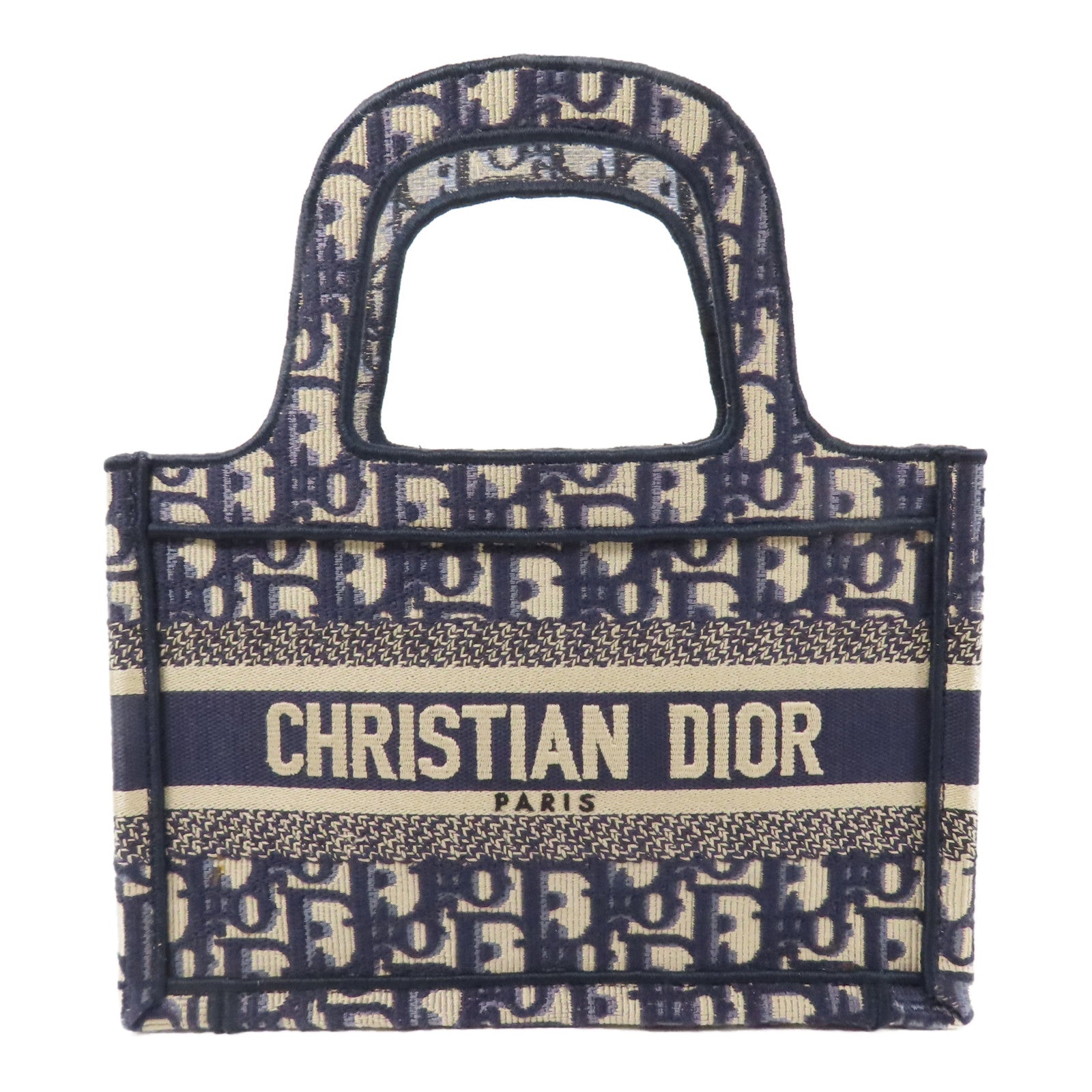 Dior 帆布Oblique Book Tote Mini手挽袋