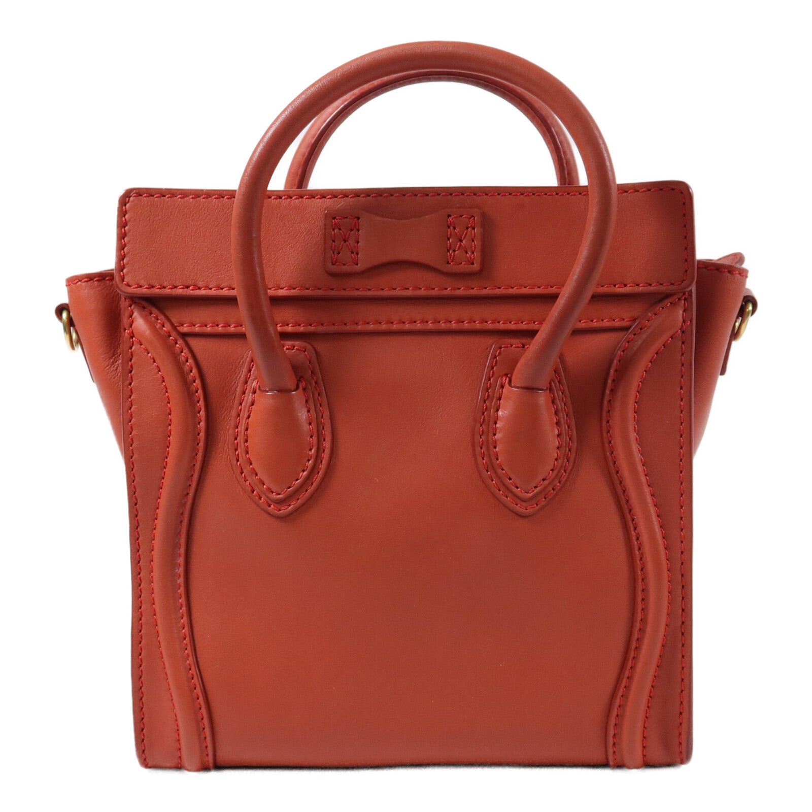 CELINE 牛皮皮革Nano Luggage 手挽肩背兩用袋
