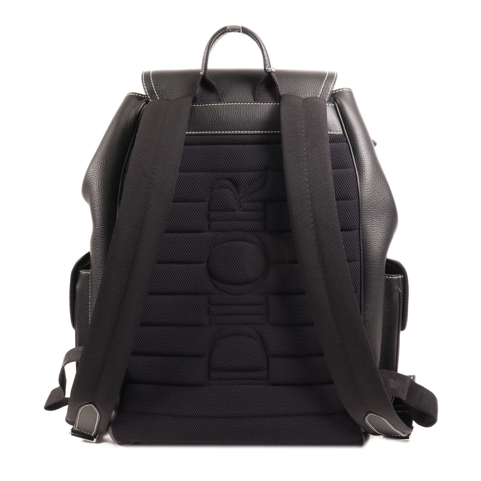 Dior 牛皮皮革Saddle Backpack銀扣背包