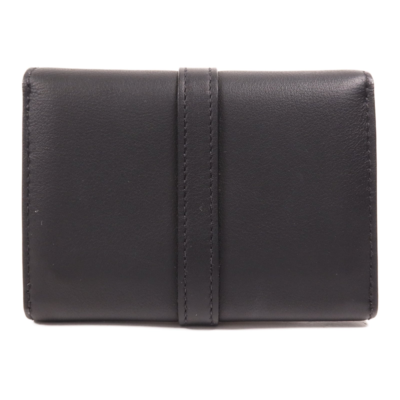 HERMES Swift皮革Glenan Compact Wallet金扣錢包
