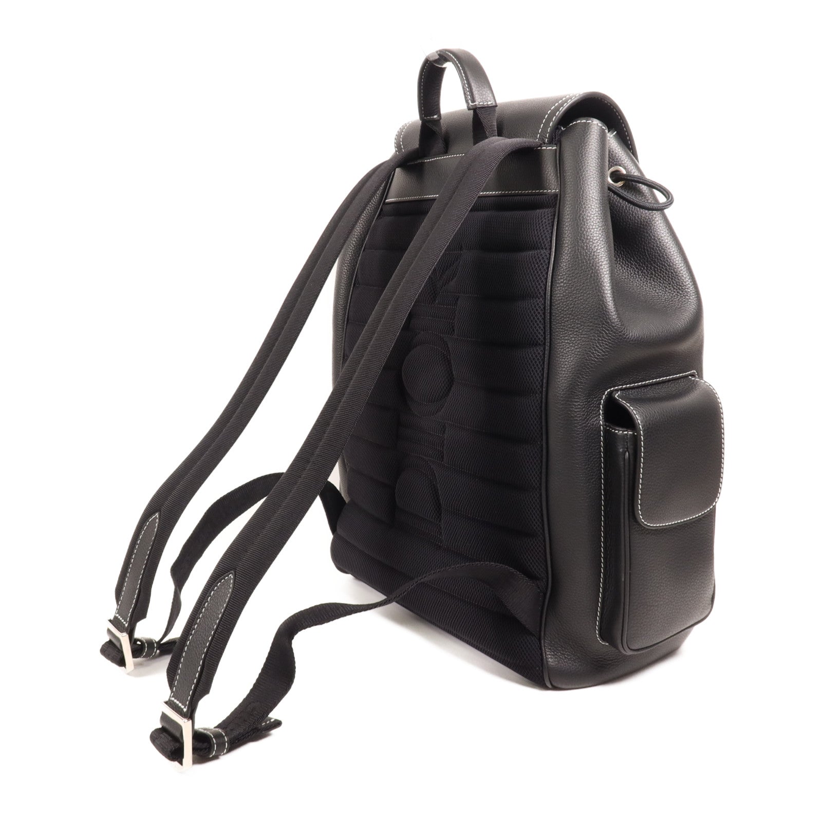 Dior 牛皮皮革Saddle Backpack銀扣背包