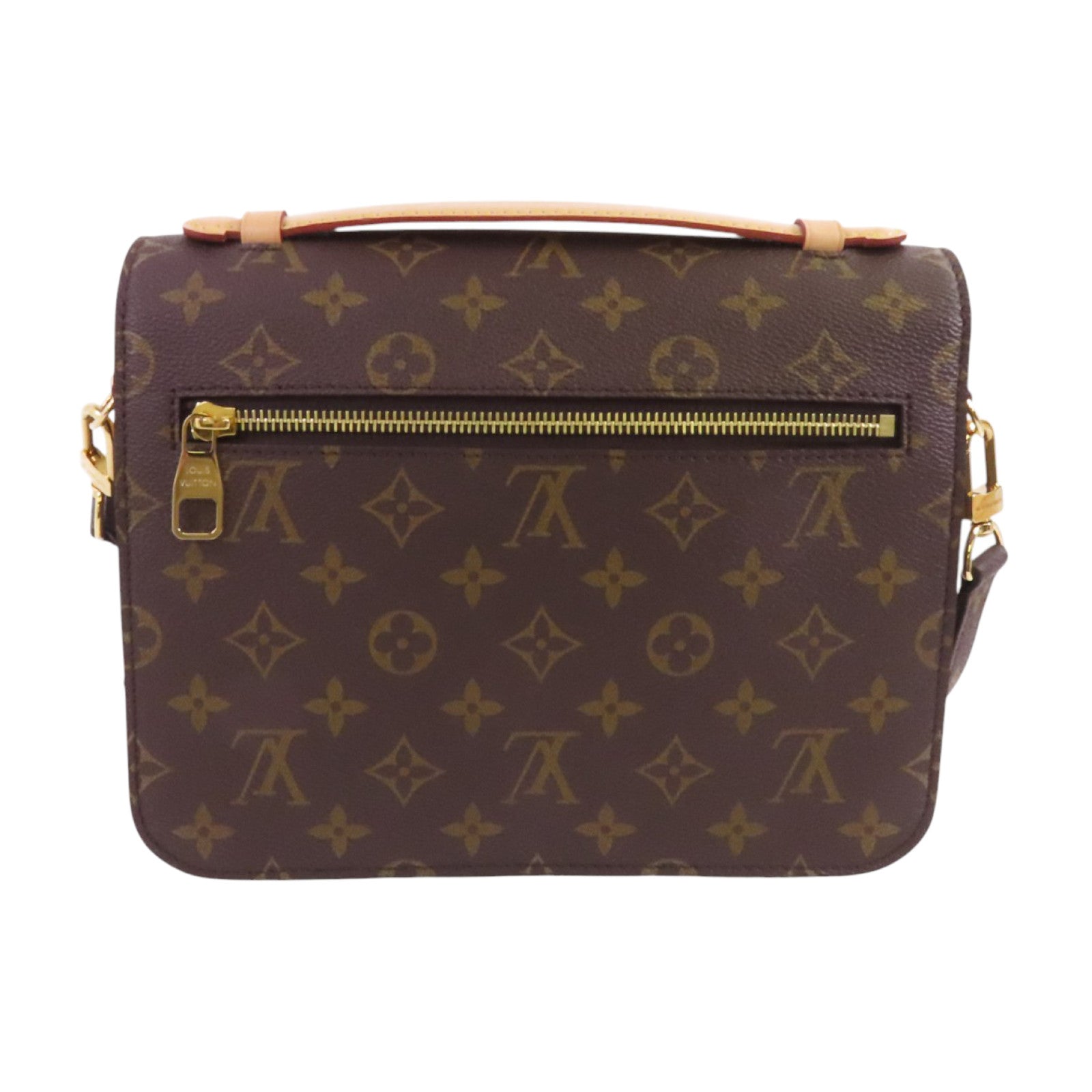 LOUIS VUITTON Monogram Pochette Metis金扣手挽肩背兩用袋