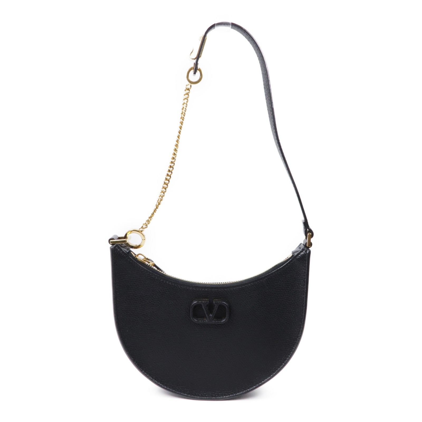 Valentino 牛皮皮革Shoulder Bag金扣肩背袋