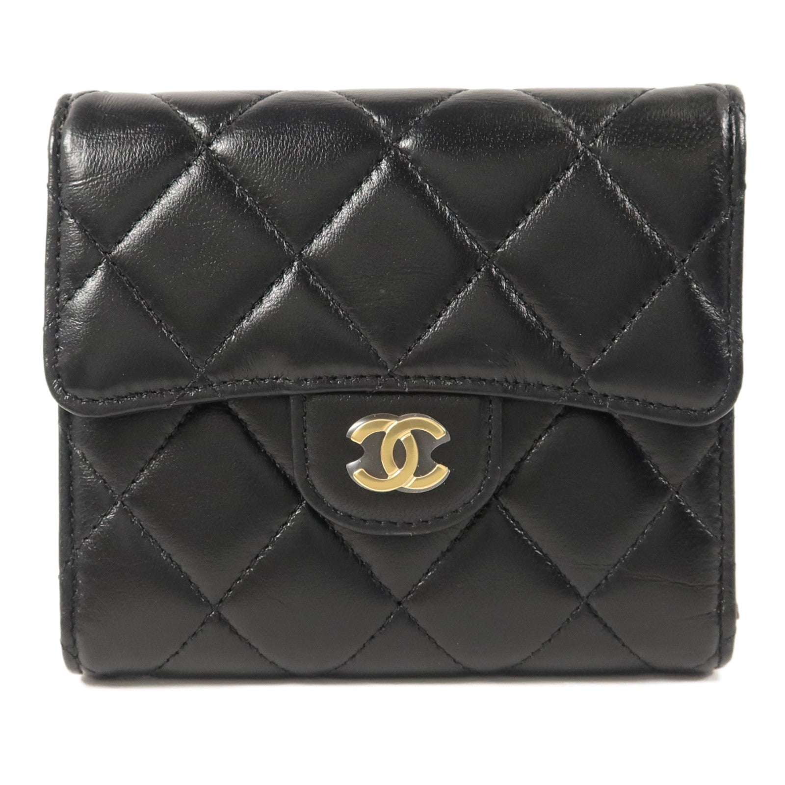 CHANEL 羊皮皮革Classic Small Flap Wallet錢包
