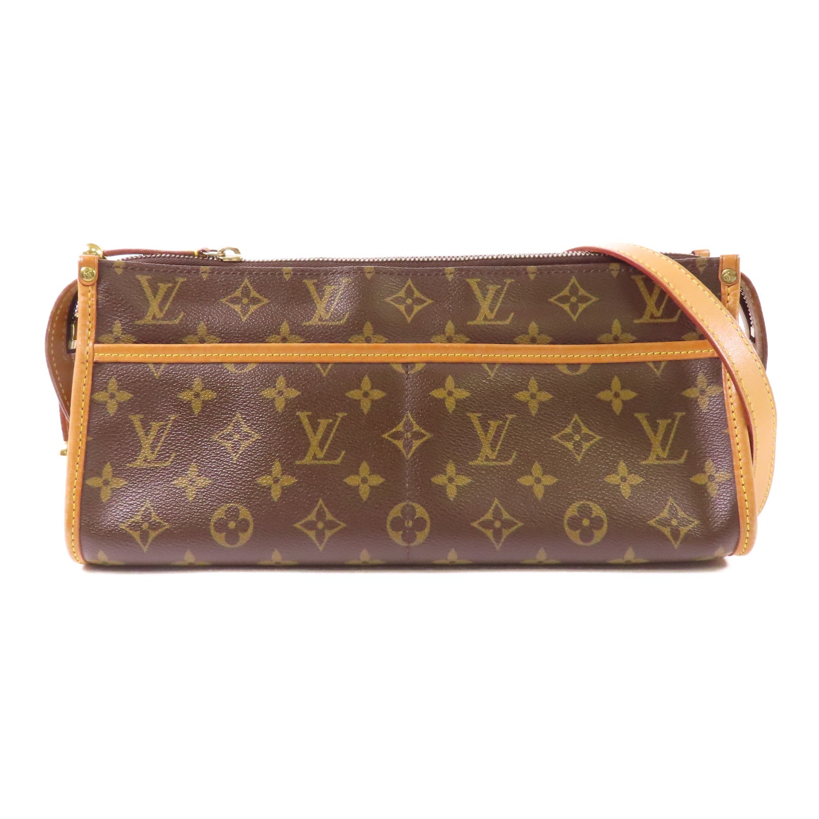 LOUIS VUITTON LV GHW Popincourt Long Shoulder Bag M40008 Monogram Brown